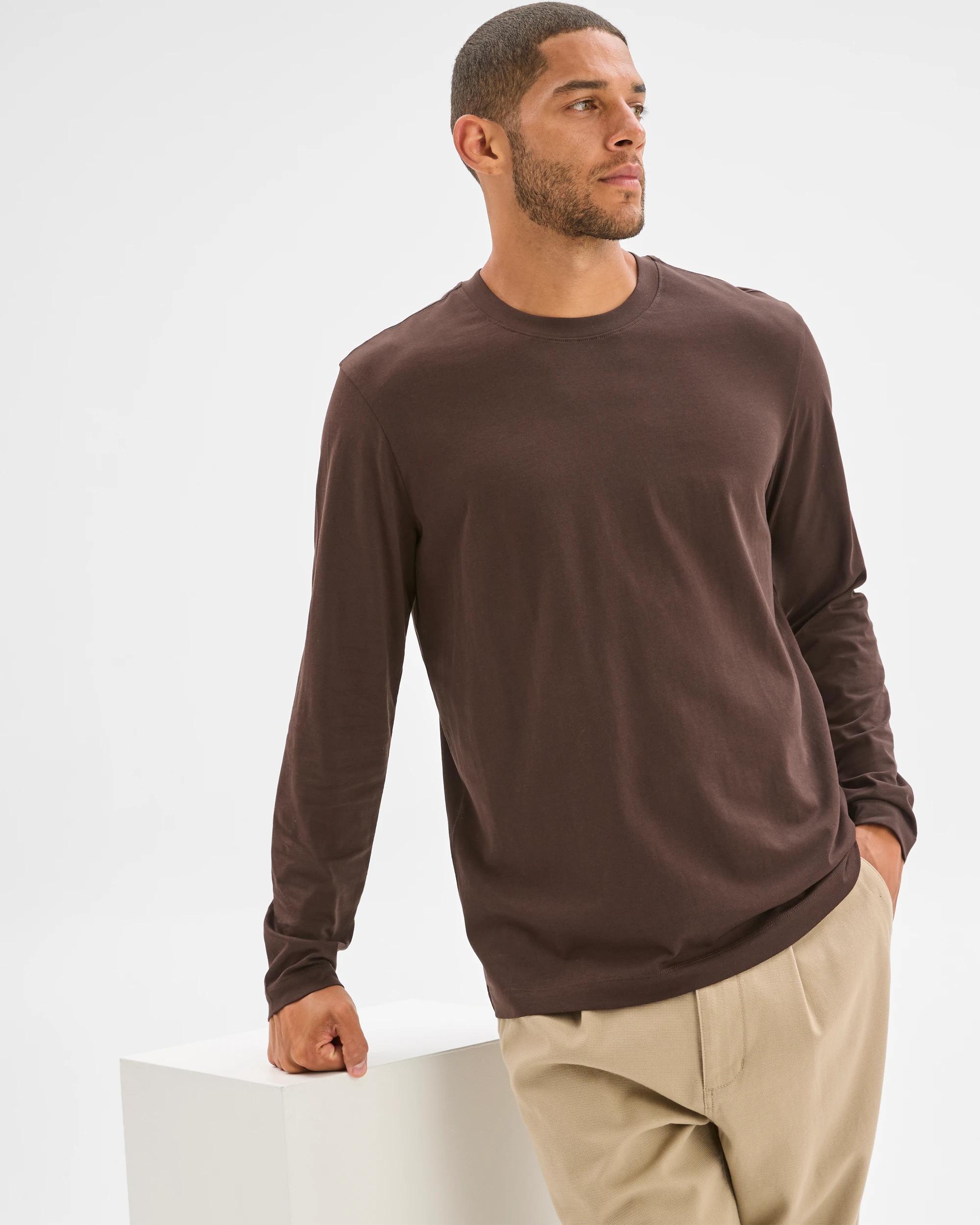 2 Target Australian Cotton Long Sleeve T-Shirt CHOC TORTE, 2 of 6