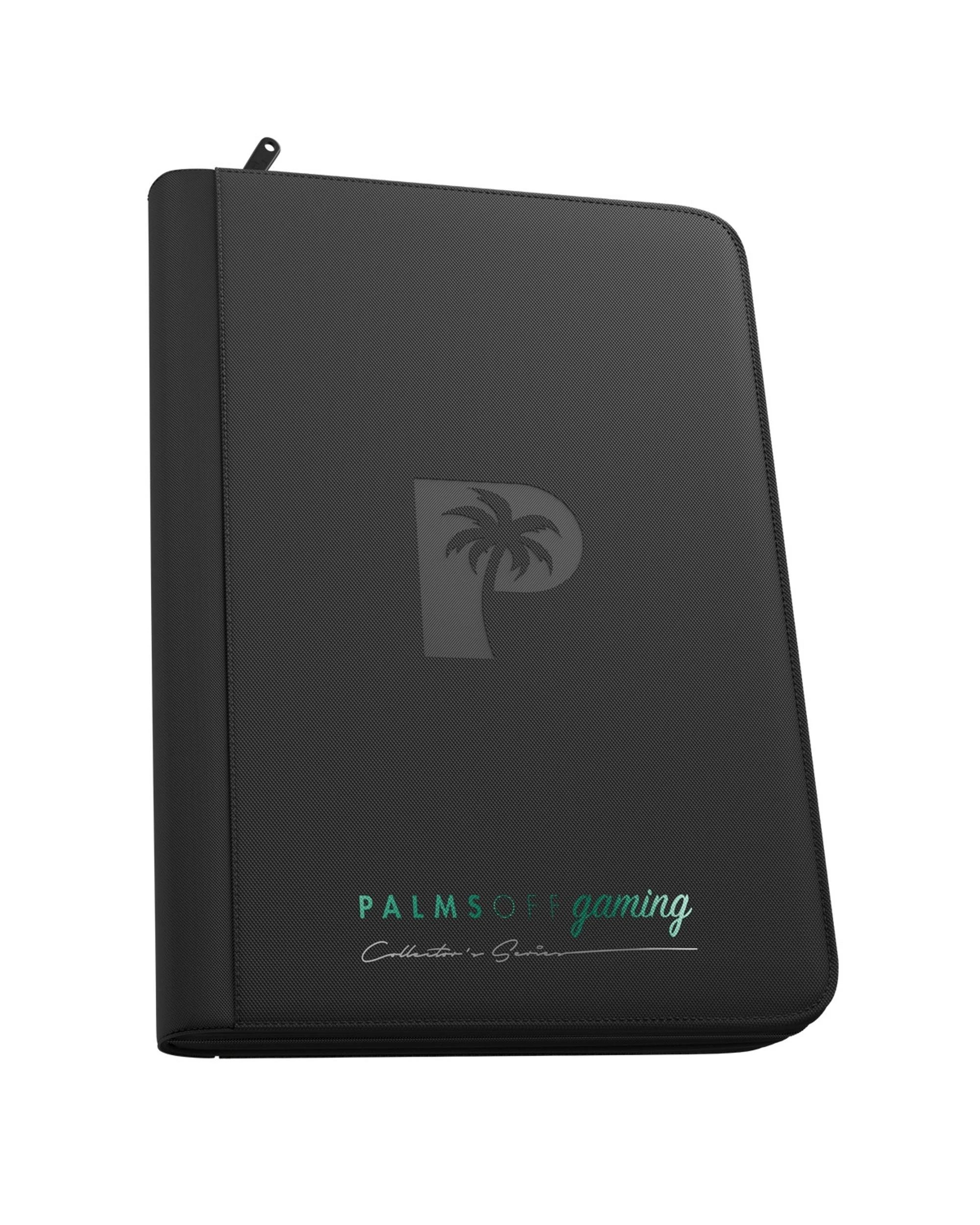 1 Palms Off Gaming Collector's Series 9 Pocket Zip Binder - Black, 1 of 8