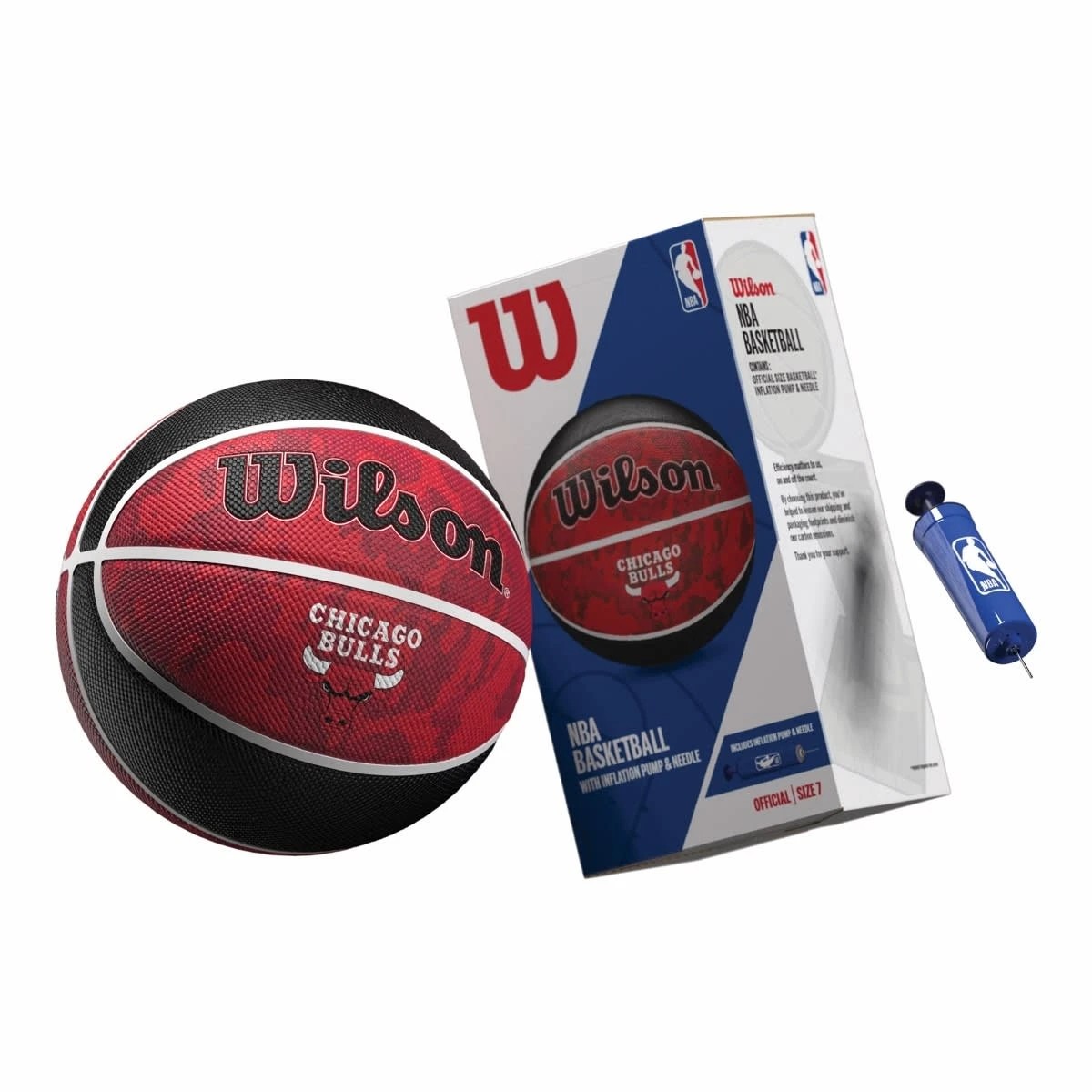 1 Wilson NBA Chicago Bulls Basketball Set - Size 7
