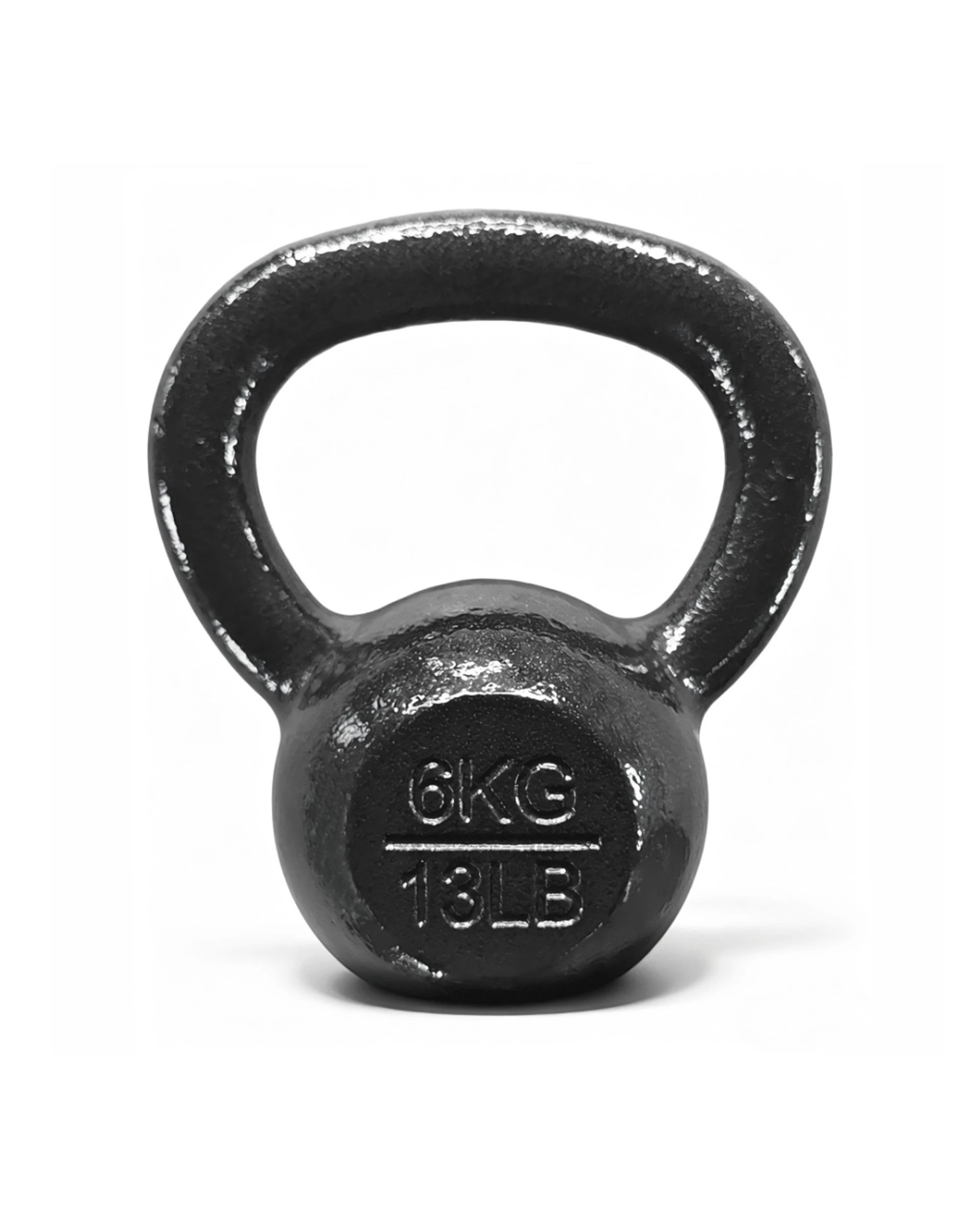 1 Bodyworx Cast Iron Kettlebell 6kg Balanced Durable Gym Weight With Comfortable Handle - Black, 1 of 1