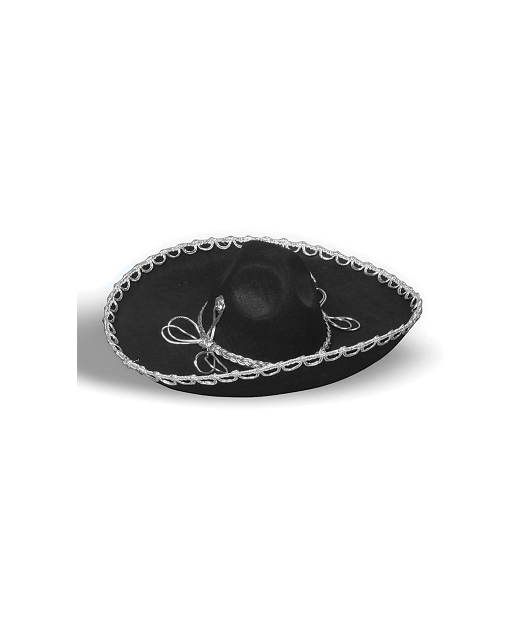 3 Rubies Mexican Sombrero Hat Adult/boys Costume Party Dress-up Accessory - Black, 3 of 3