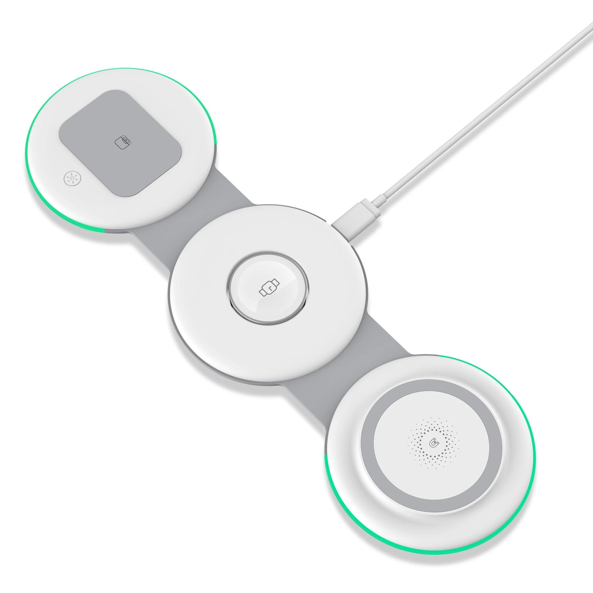 4 TODO 3 in 1 Wireless Phone Charger 15W Fast Charge Earphone Watch Magnetic Charge, 4 of 8