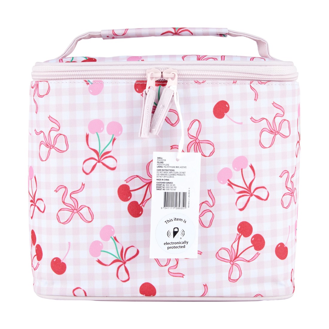 4 Cherry Bow Insulated Top Loader Lunch Bag, 4 of 4