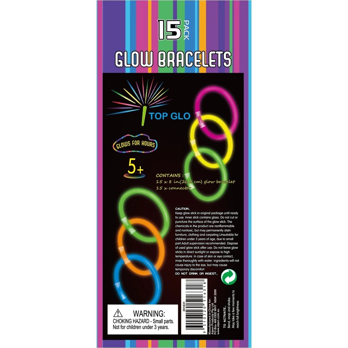 2 15 Pack Top Glo Glow Bracelets, 2 of 2