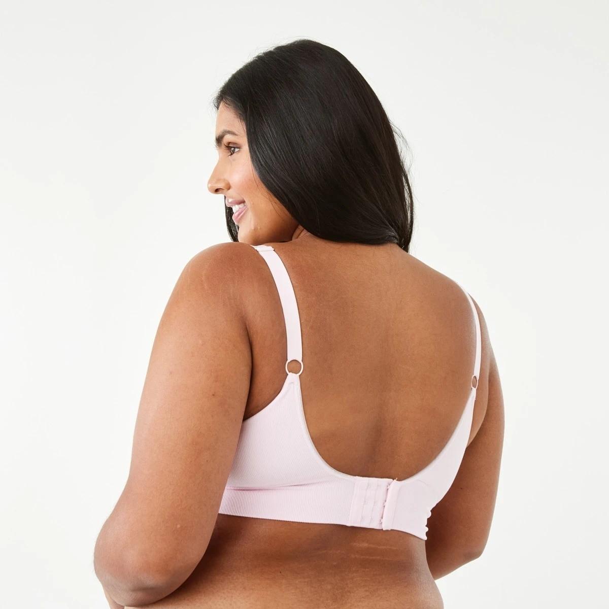 3 Full Figure Wirefree Seamfree T-Shirt Bra Bllet Pink, 3 of 6