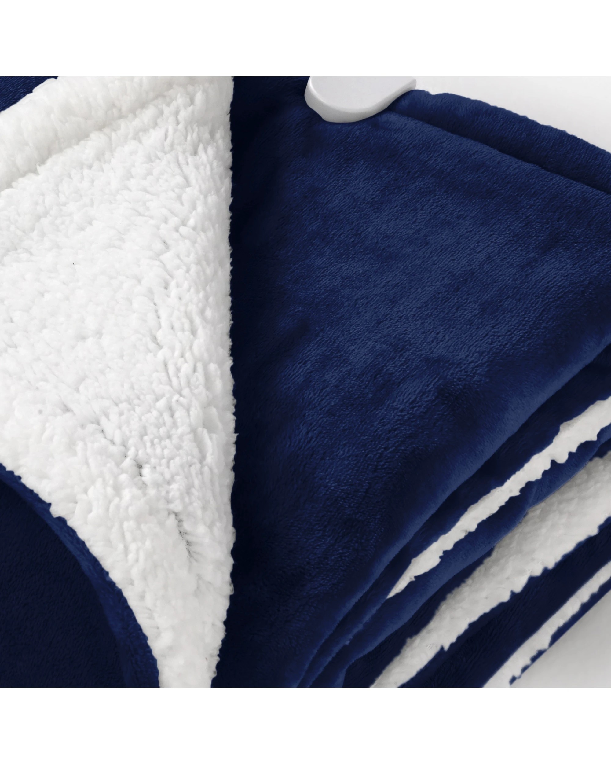 6 Advwin Electric Heated Throw Washable Flannel Blanket - Blue, 6 of 7
