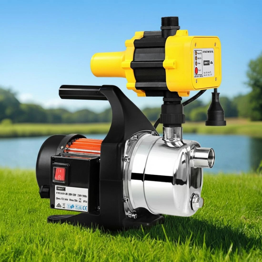 5 Giantz Garden Water Jet Pump High Pressure 800W Max. Tank Rain Farm Irrigation - Multi, 5 of 5