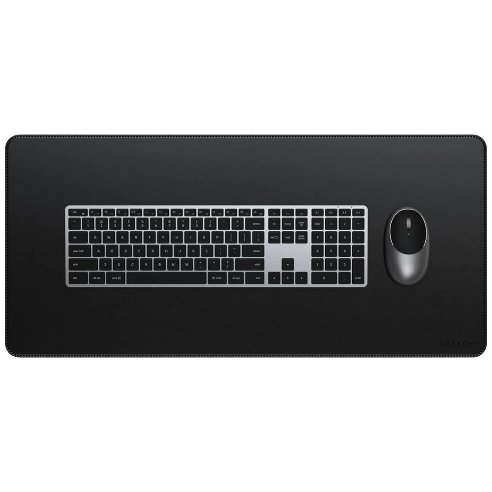 1 Satechi Vegan Leather Desk Mat Black, 1 of 5