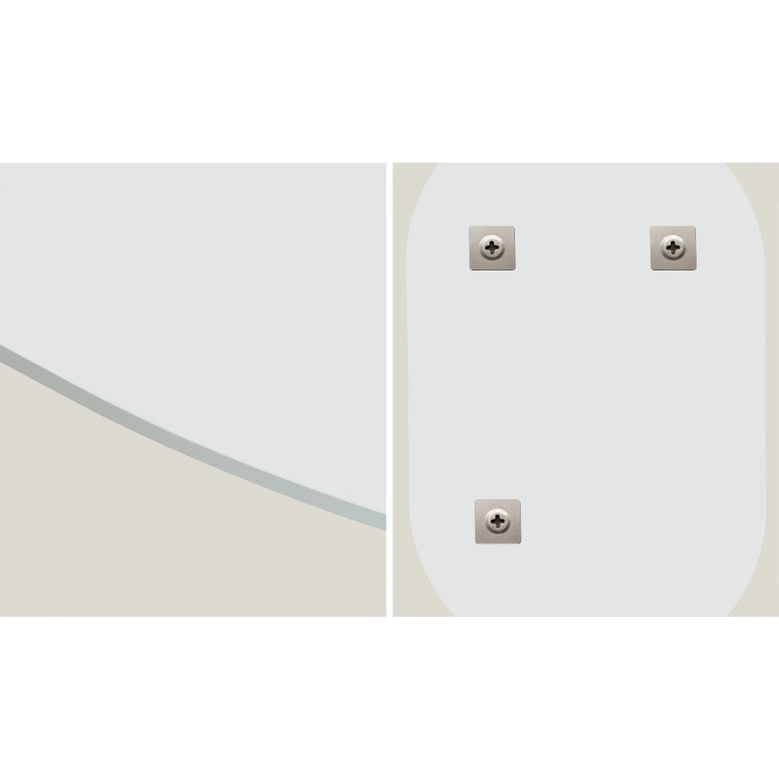 4 Oikiture Wall Mirrors Oval Makeup Mirror Bathroom Frameless 84x50cm
 - Clear, 4 of 9