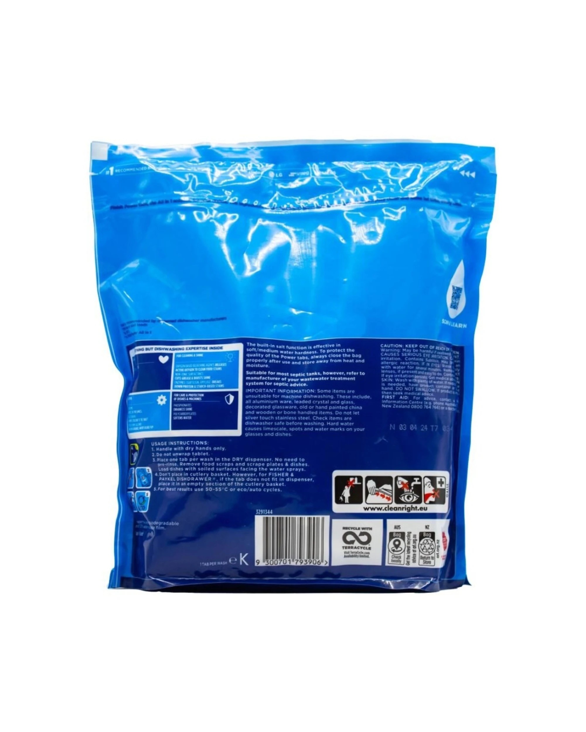 2 Finish 60pc Finish Dishwasher Tablets Powerball Power AllIn1 Lemon Pack - Blue, 2 of 3