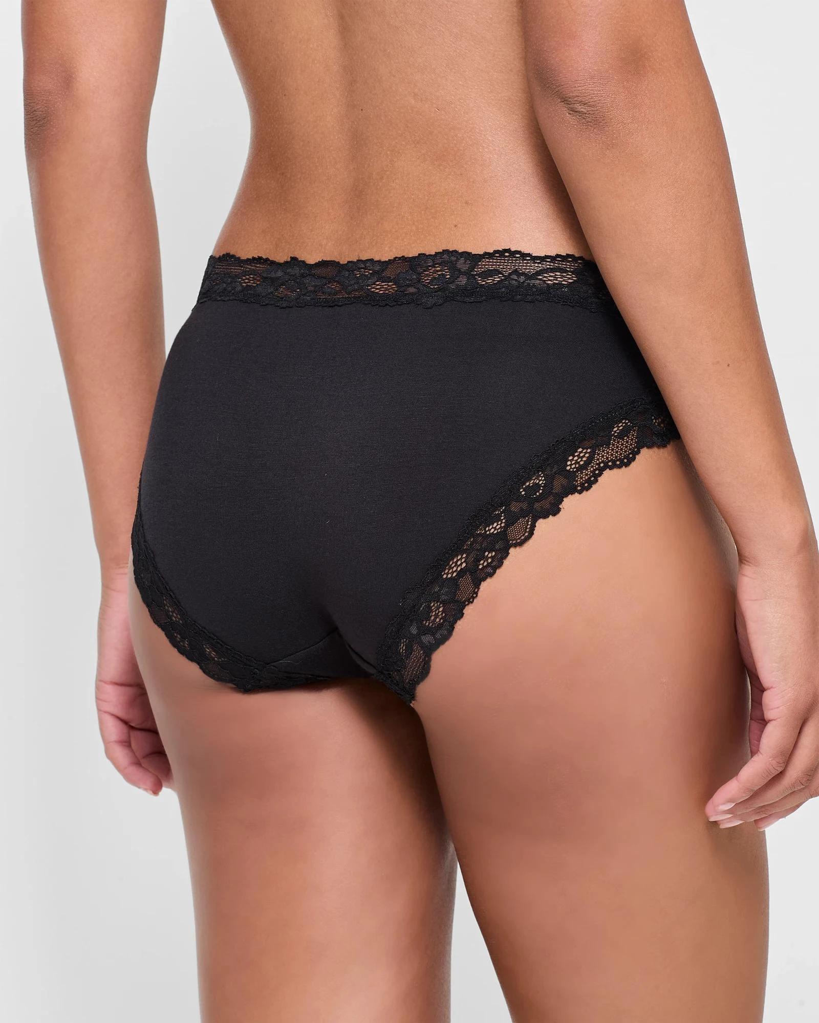 4 Target Woman 2 Pack Modal and Lace Bikini Briefs BLACK, 4 of 4