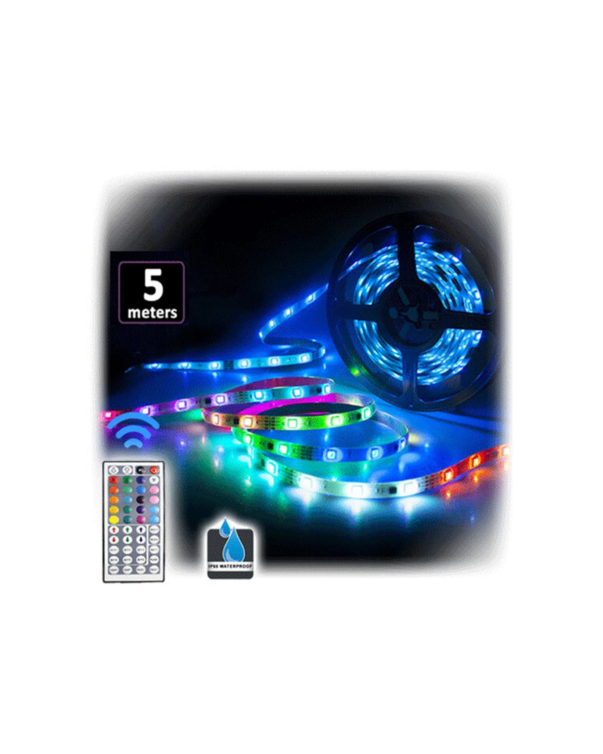 2 Sansai 5m USB Powered RGB LED Strip Light PC Monitor Backlight Remote Control - Multi, 2 of 3
