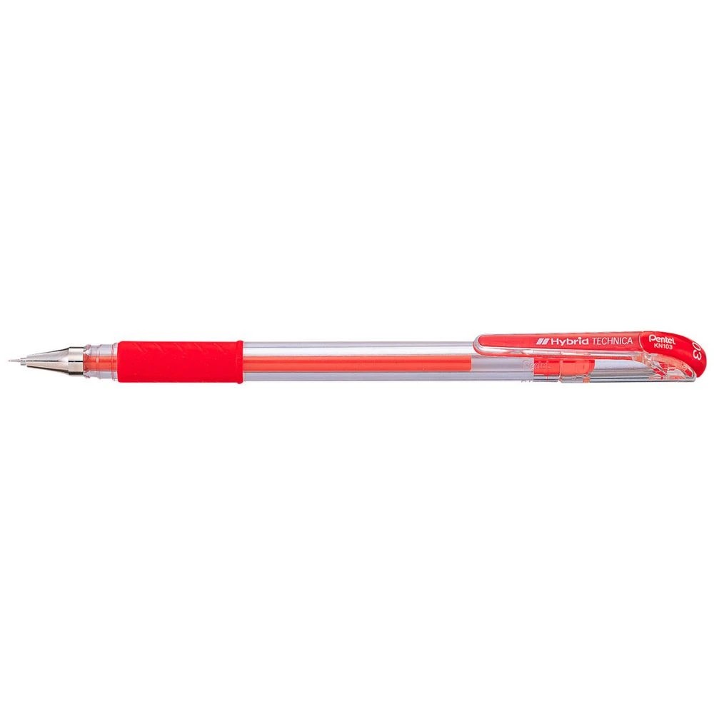 1 Pentel Hybrid Technica Gel Pen 0.3mm Red, 1 of 1