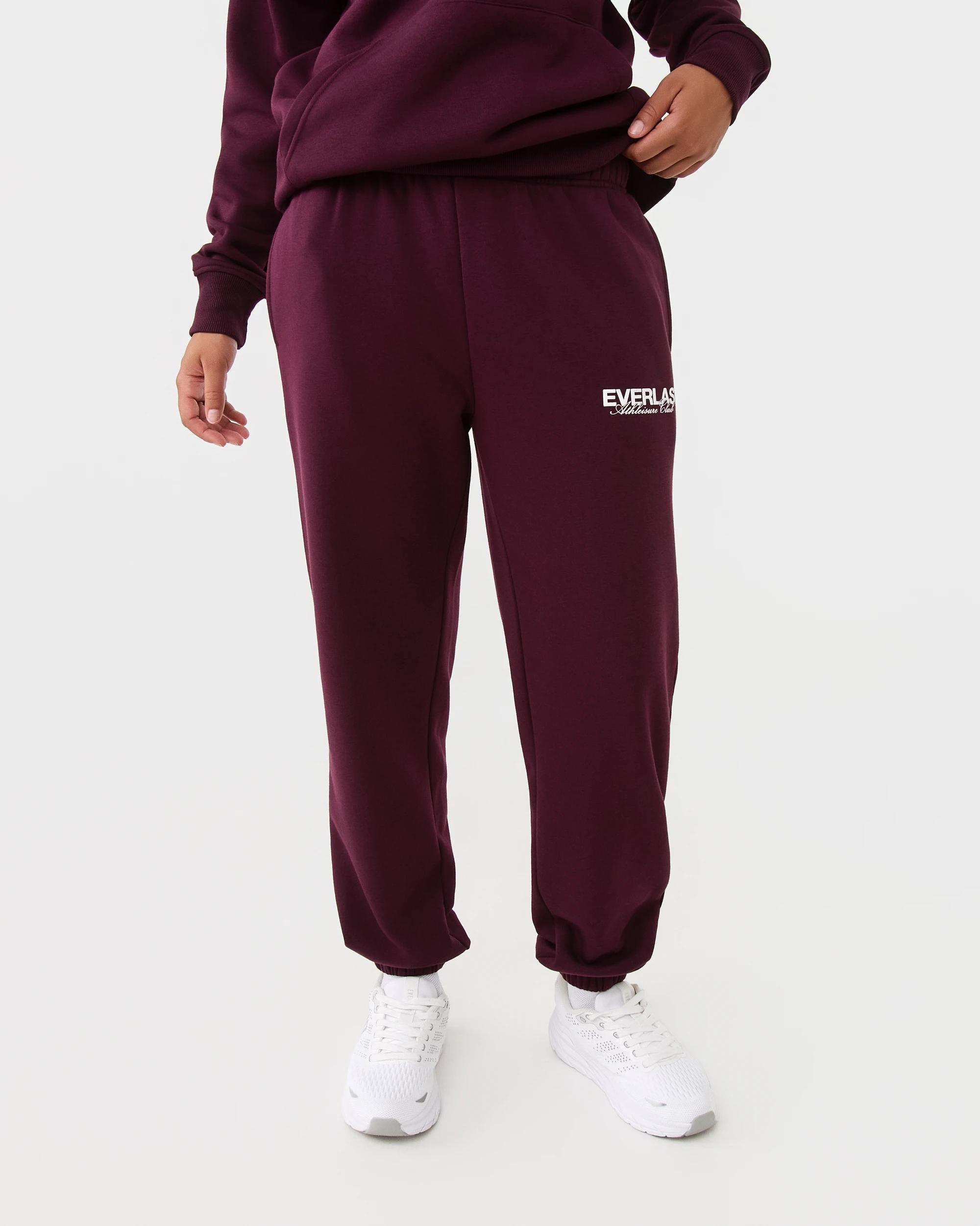 1 Everlast Womens Street Trackpants Deep Plum, 1 of 7