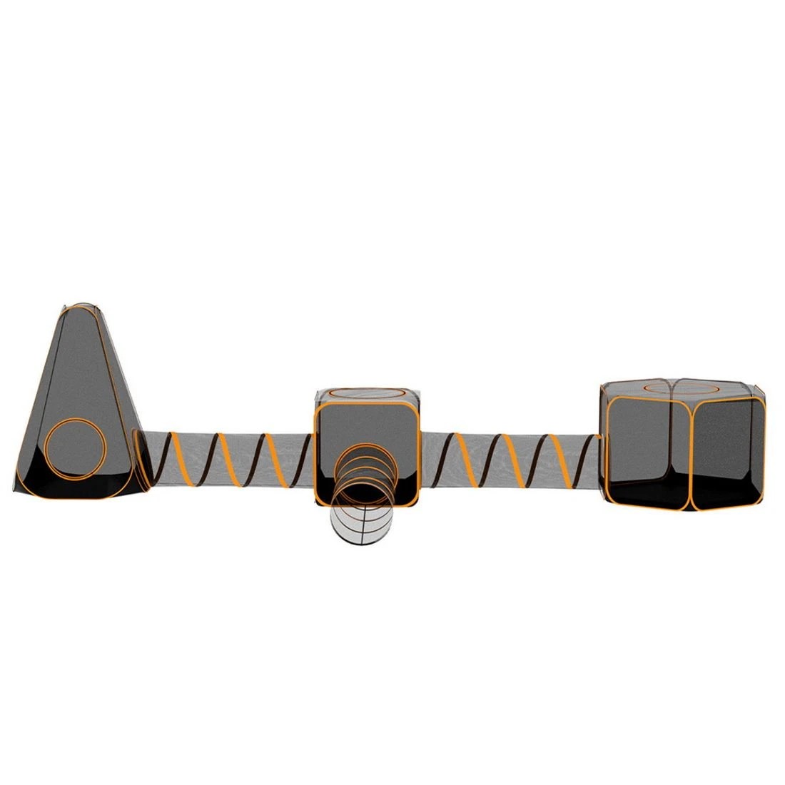 3 i.Pet Pet Playpen Cat House 6 IN 1 Tent Tunnel Dog Cage Puppy Rabbit Play Portable - Black, 3 of 6