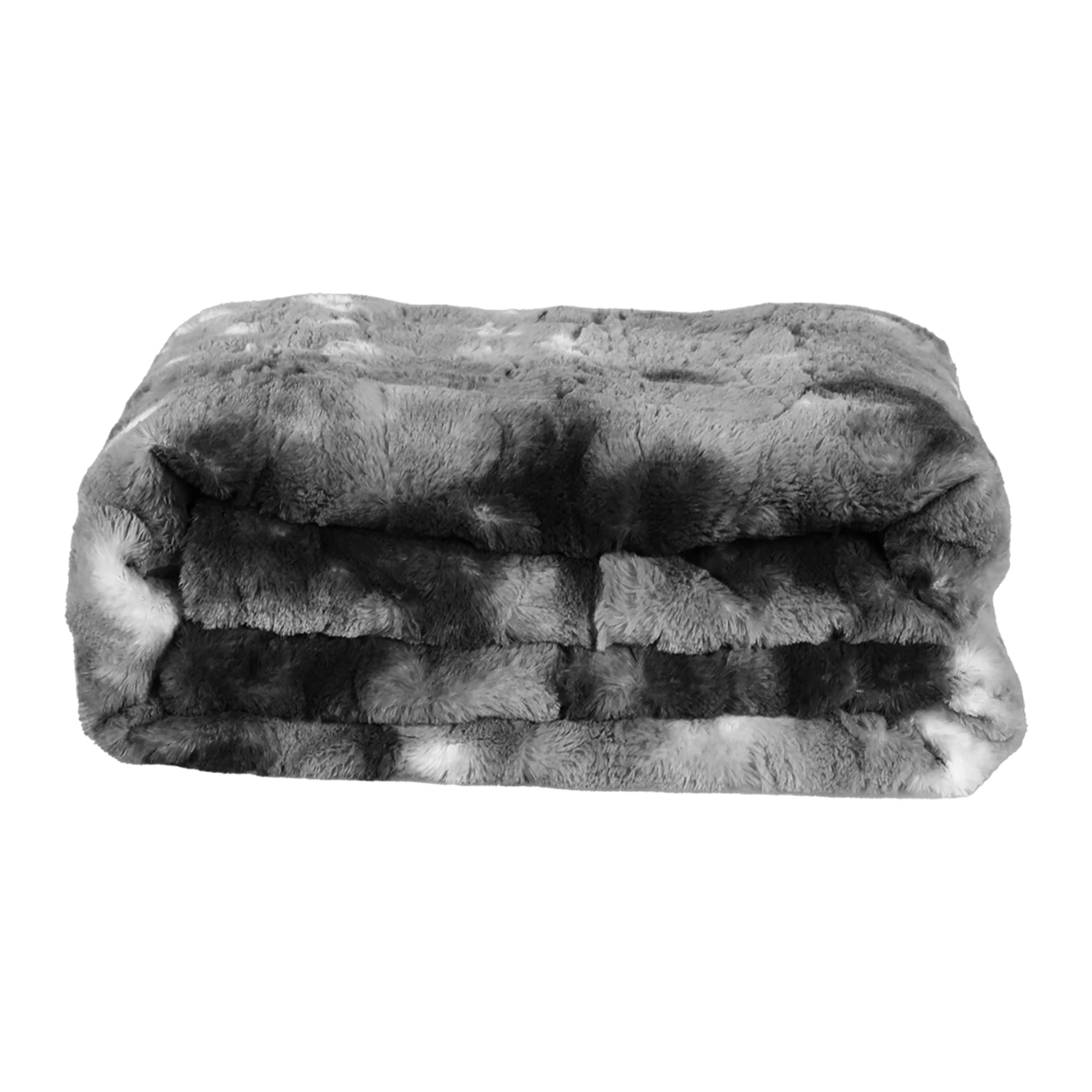6 Dreamz Small Greyfaux Fur Blanket, 6 of 6