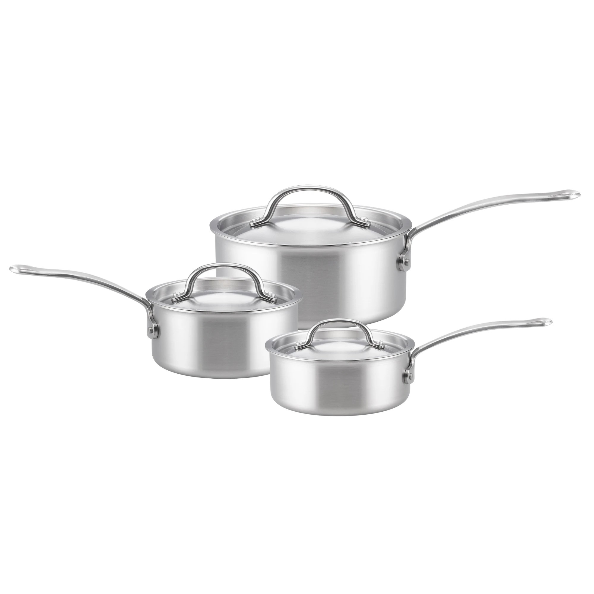 1 Essteele Per Amore Clad Stainless Steel Induction 3 Piece Saucepan Set - Silver, 1 of 1