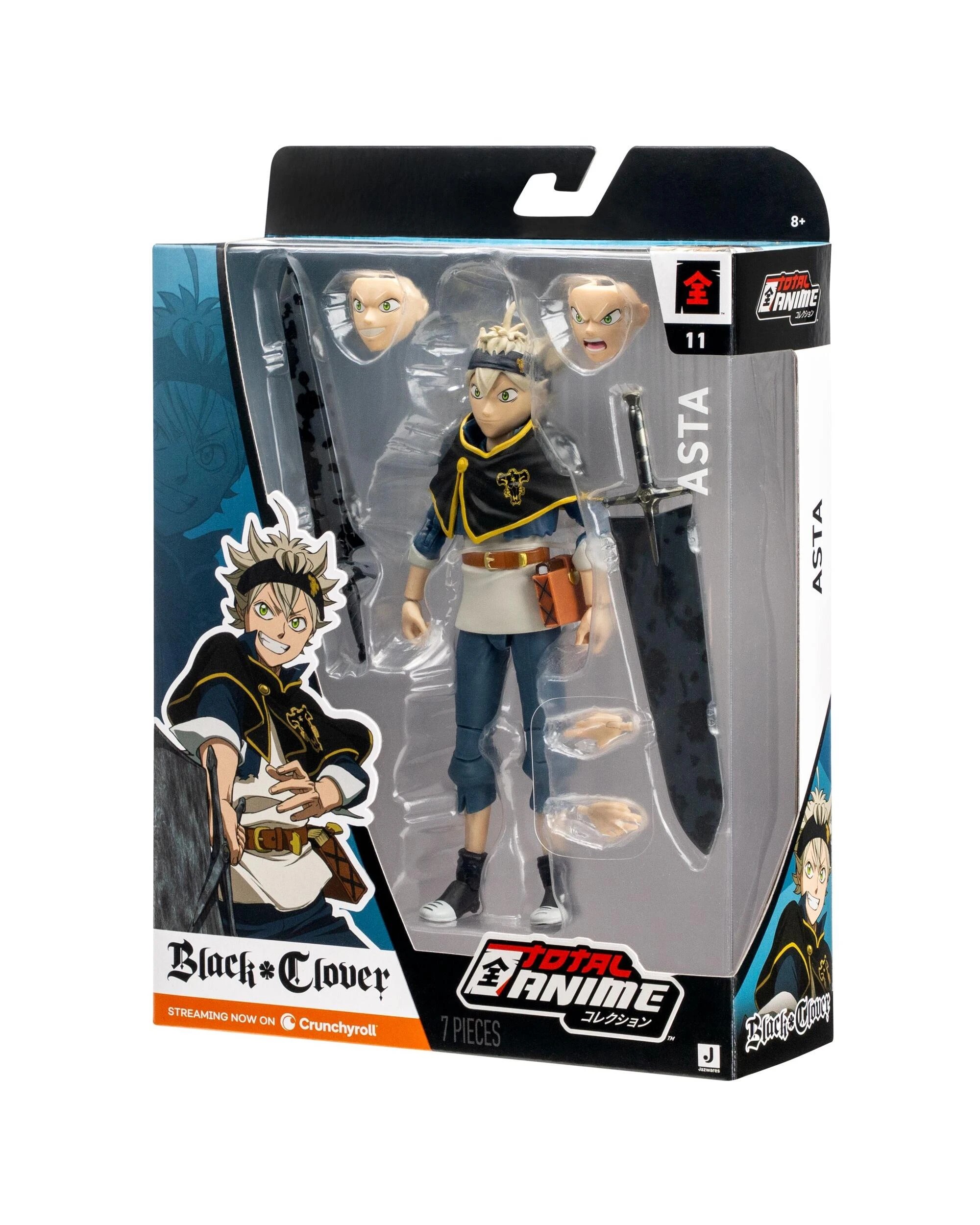 2 Total Anime Black Clover Asta 6.5 inch Scale Action Figure, 2 of 8