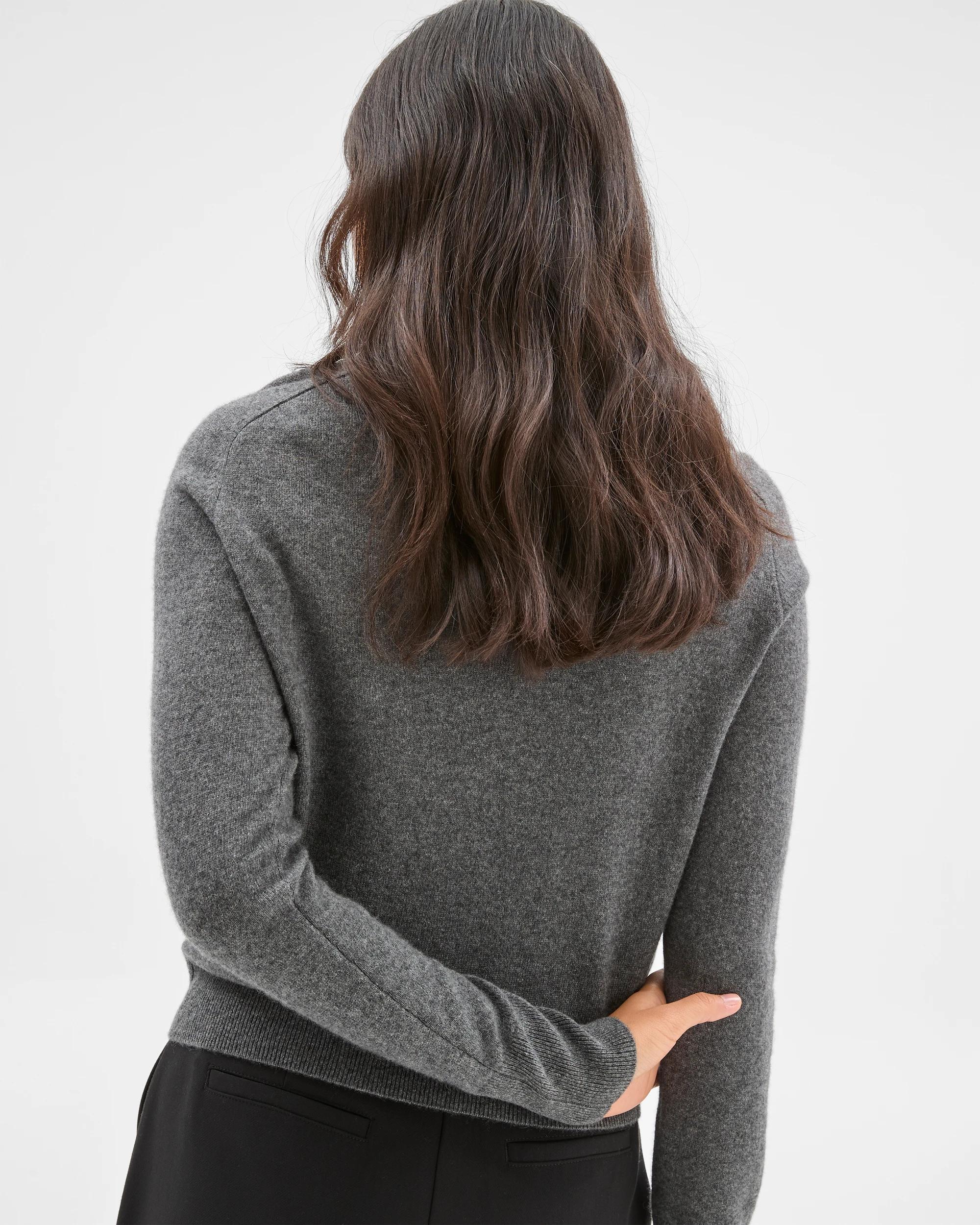 6 Preview Cashmere Crew Neck Jumper CHARCOAL MARLE, 6 of 7