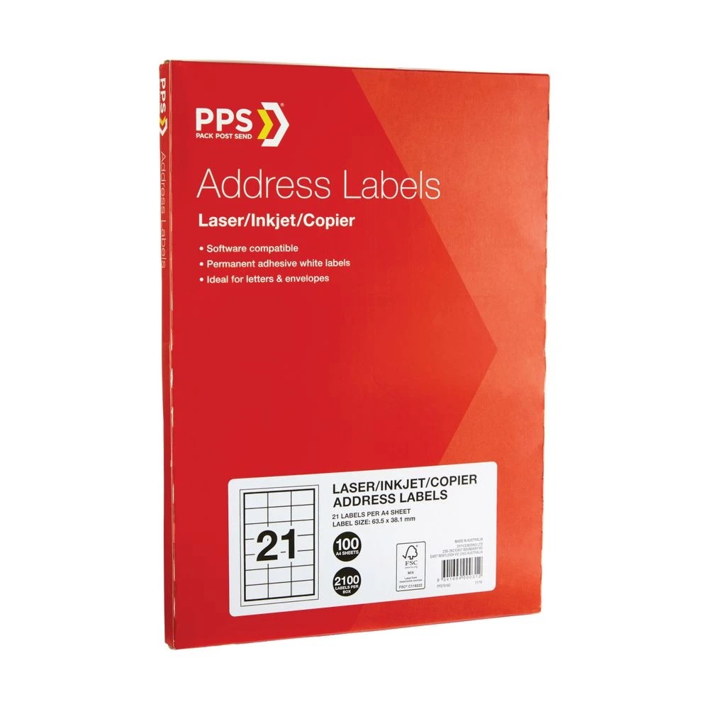 2 PPS Inkjet Laser Address Labels 21UP 100 Sheets, 2 of 3