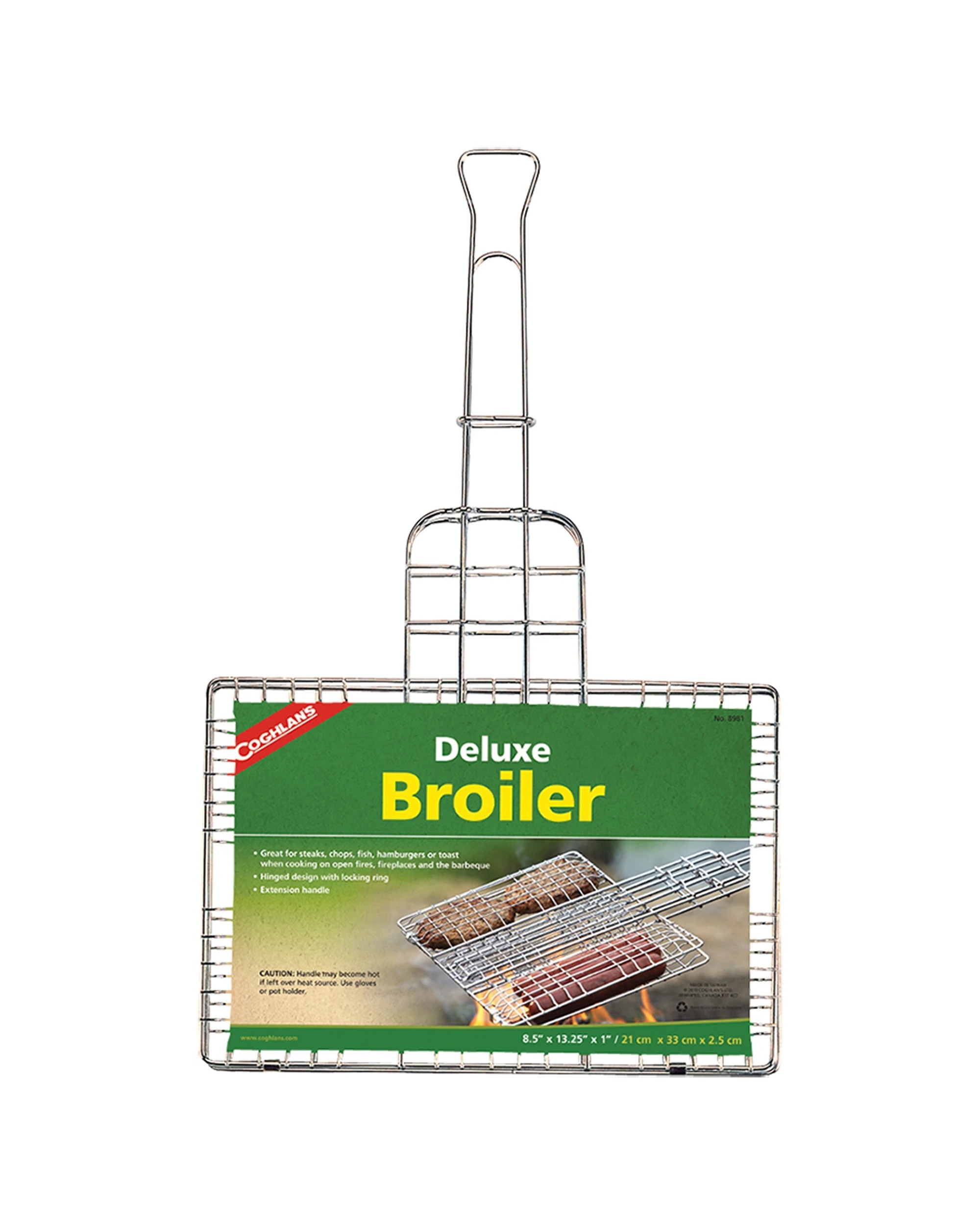 1 Coghlans Deluxe Broiler Camping Grill Hinged Locking Ring Extension Handle - Silver, 1 of 3