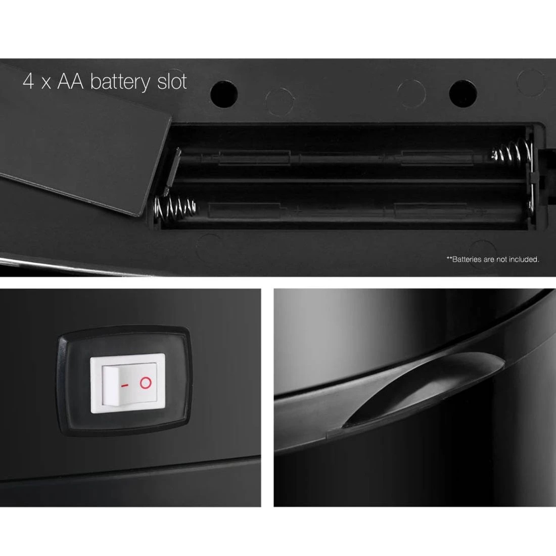 9 Devanti 68L Motion Sensor Bin Rubbish Automatic - Black, 9 of 10