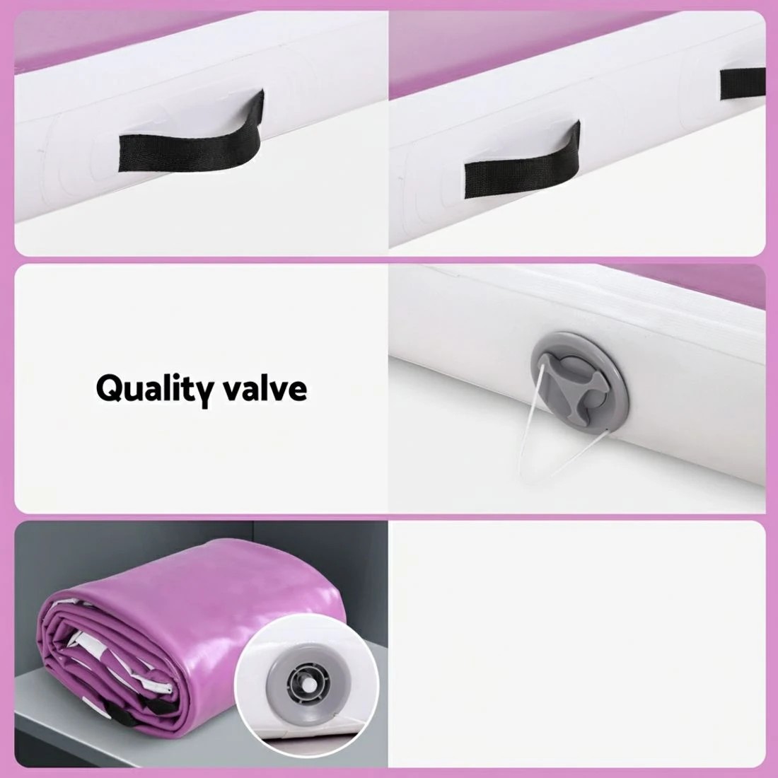 5 Everfit 4M Air Track Gymnastics Tumbling Exercise Cheerleading Mat Inflatable - Purple, 5 of 6