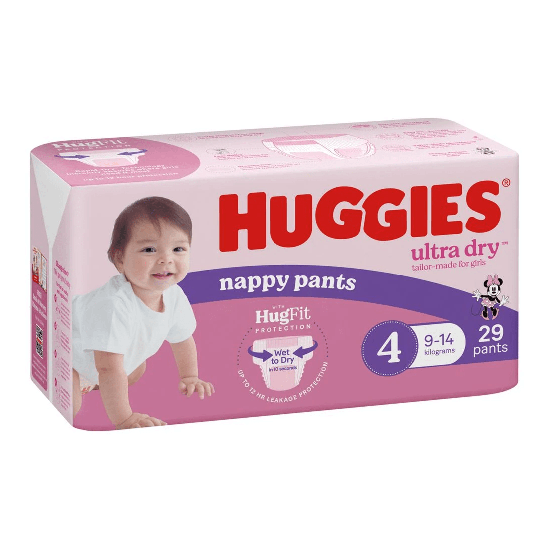 1 Huggies Nappy Pants Toddler Girl 29 Pack, 1 of 3