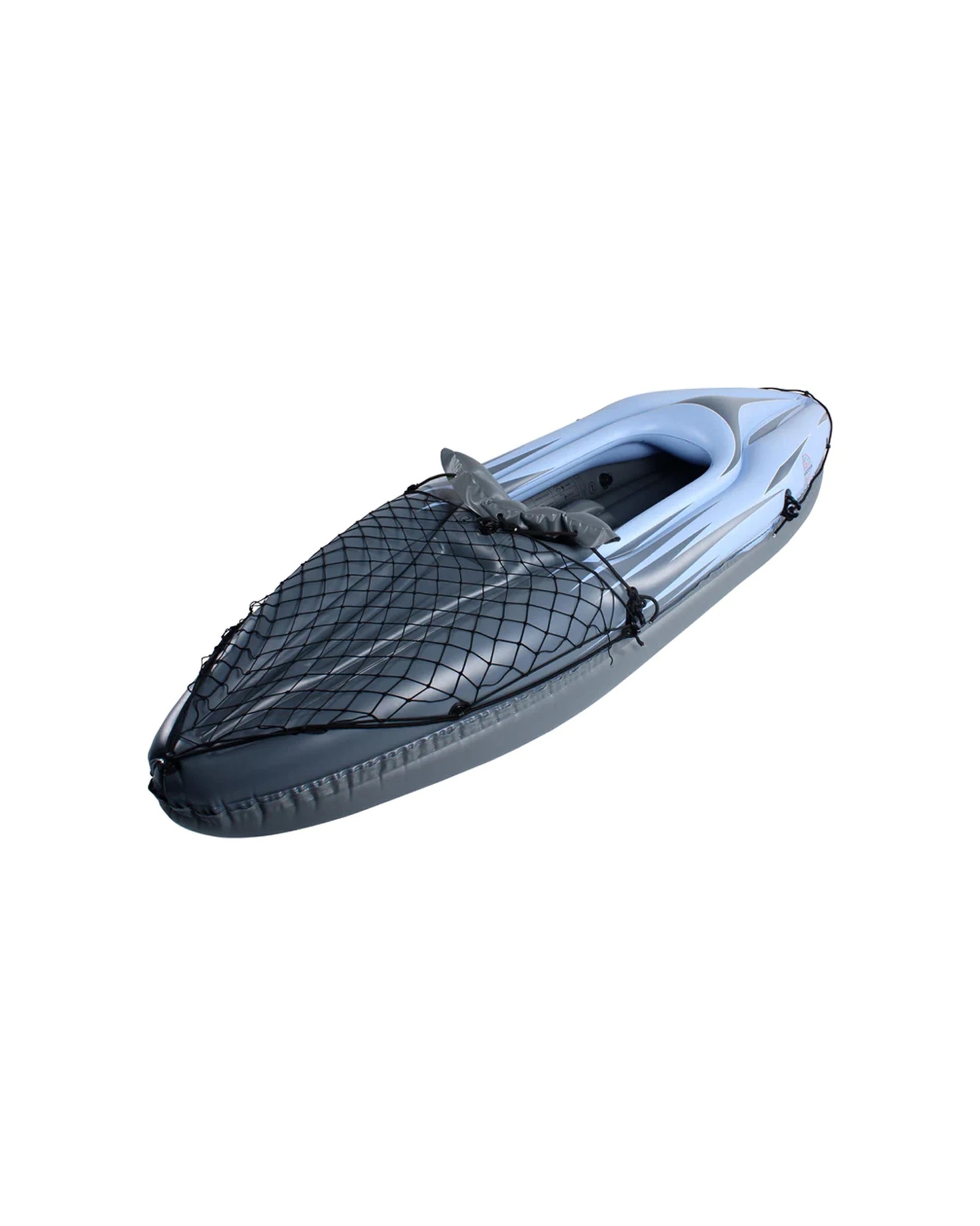 6 Hacienda Inflatable Single Person Kayak PVC 100kg 274cm With Oar And Pump - Blue, 6 of 7