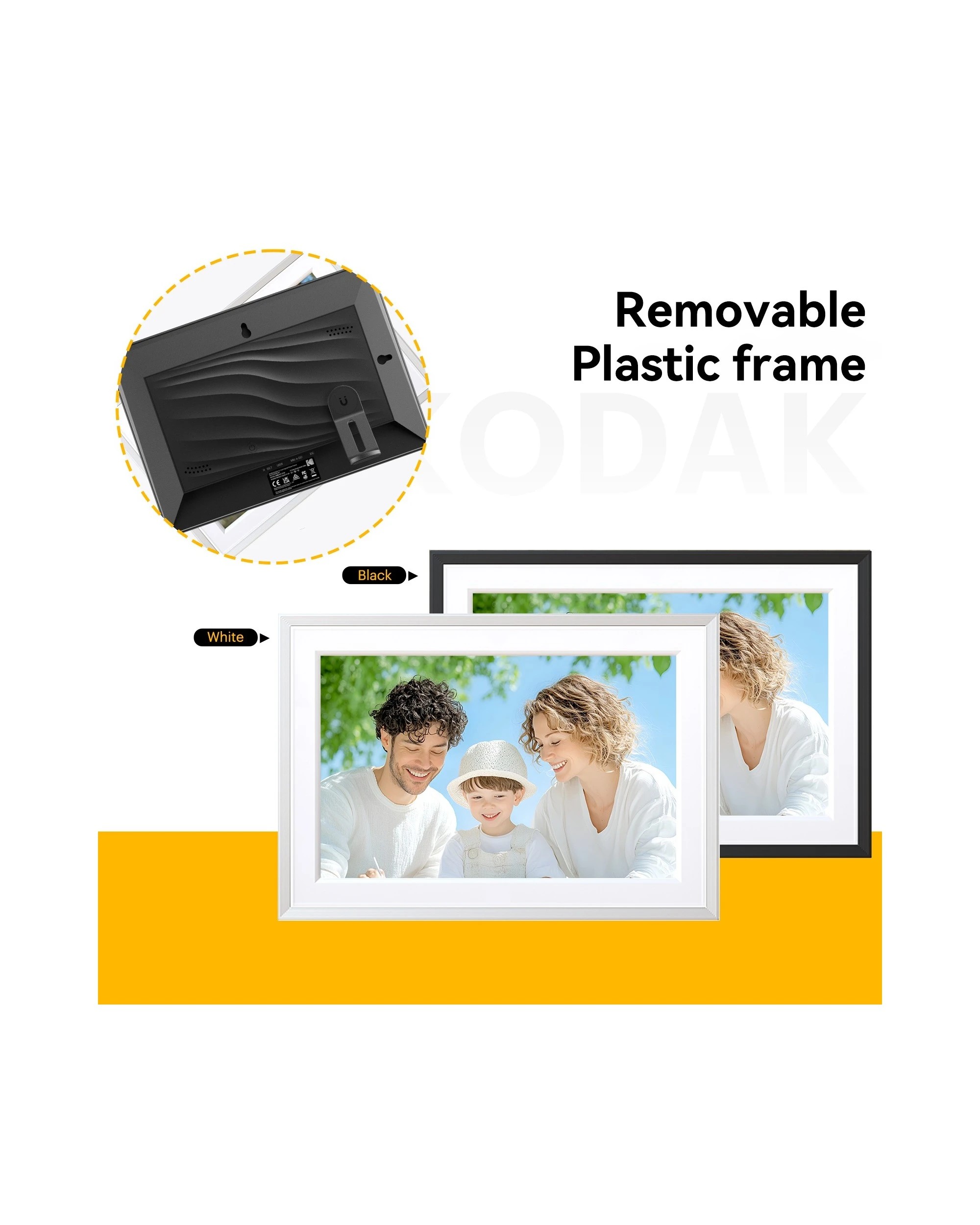 7 Kodak RCF-1018 Bundle 10.1 Inch WiFi Digital Photo Frame 32GB 64GB SD Card, 7 of 9