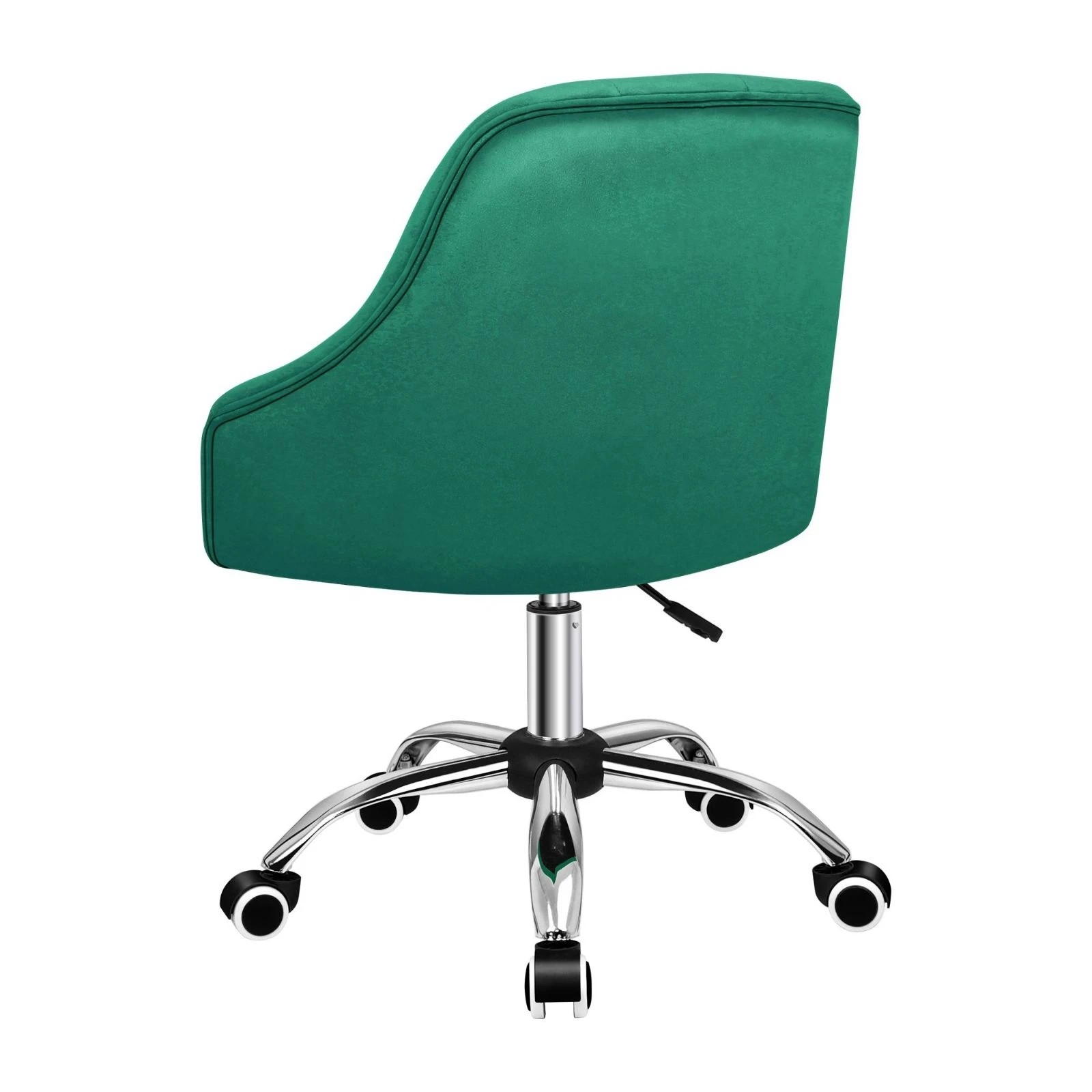 4 Alfordson Velvet Office Chair Fabric Computer Swivel Armchair Adult Kids - Green, 4 of 10