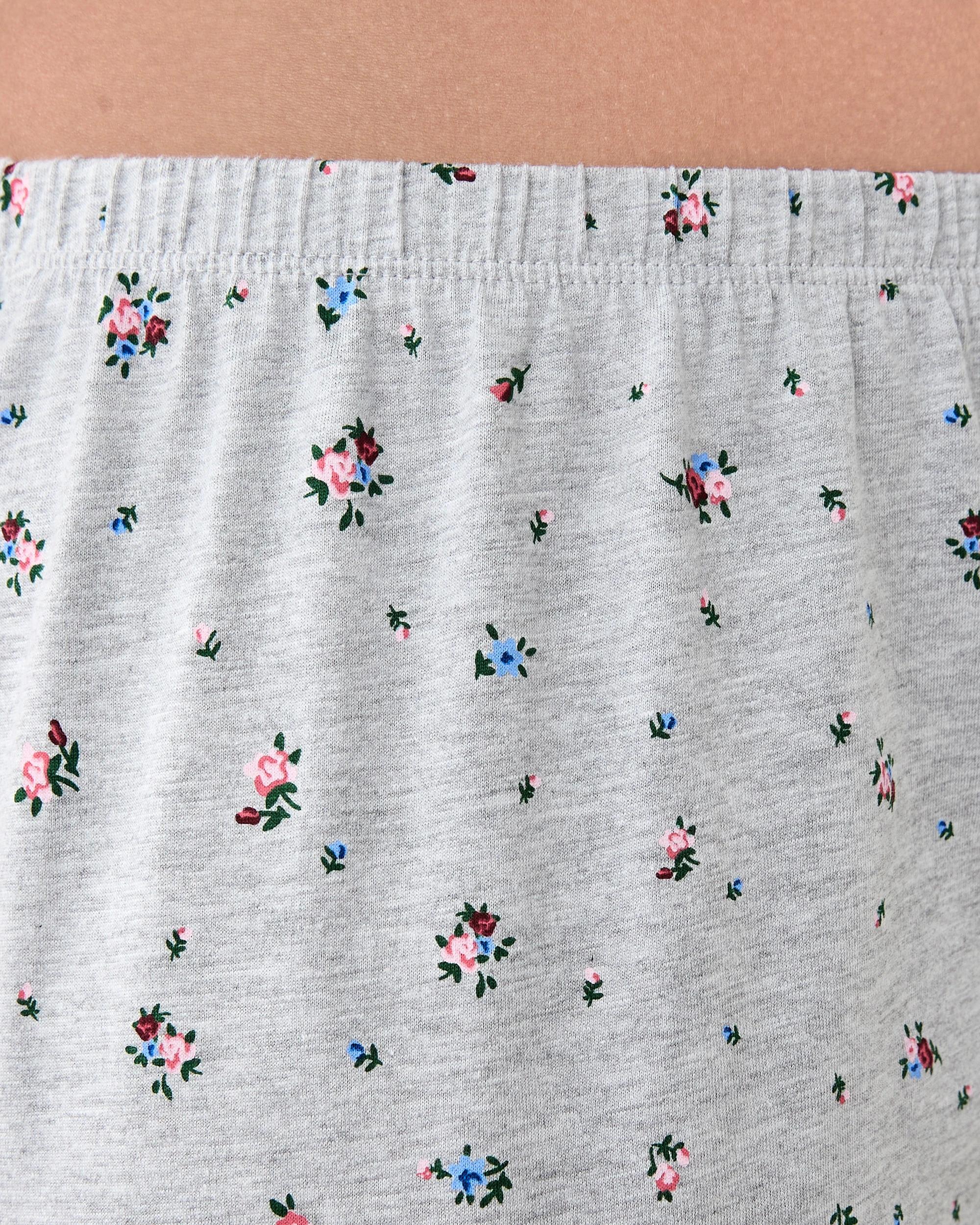 4 Cotton Print Knit Pants Rose Ditsy, 4 of 4