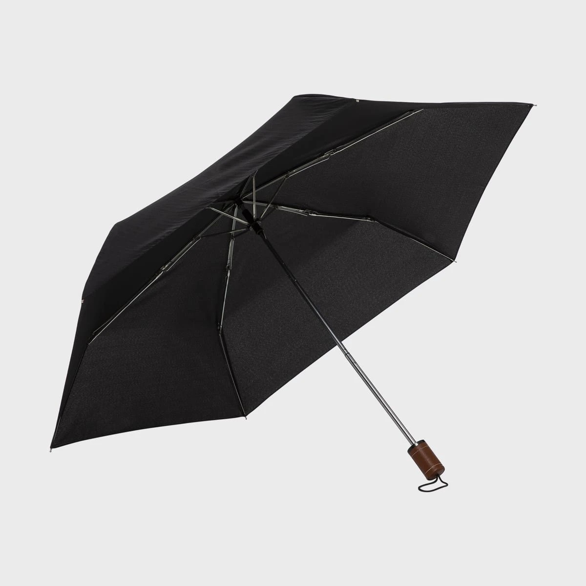 1 PU Handle Umbrella - Black, 1 of 2