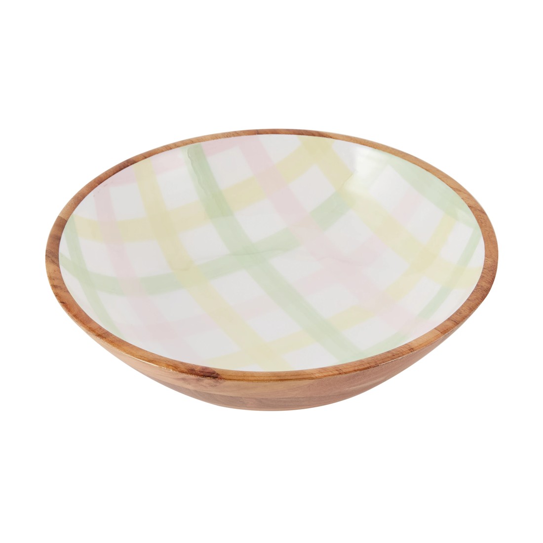 1 Check Enamel Bowl, 1 of 4