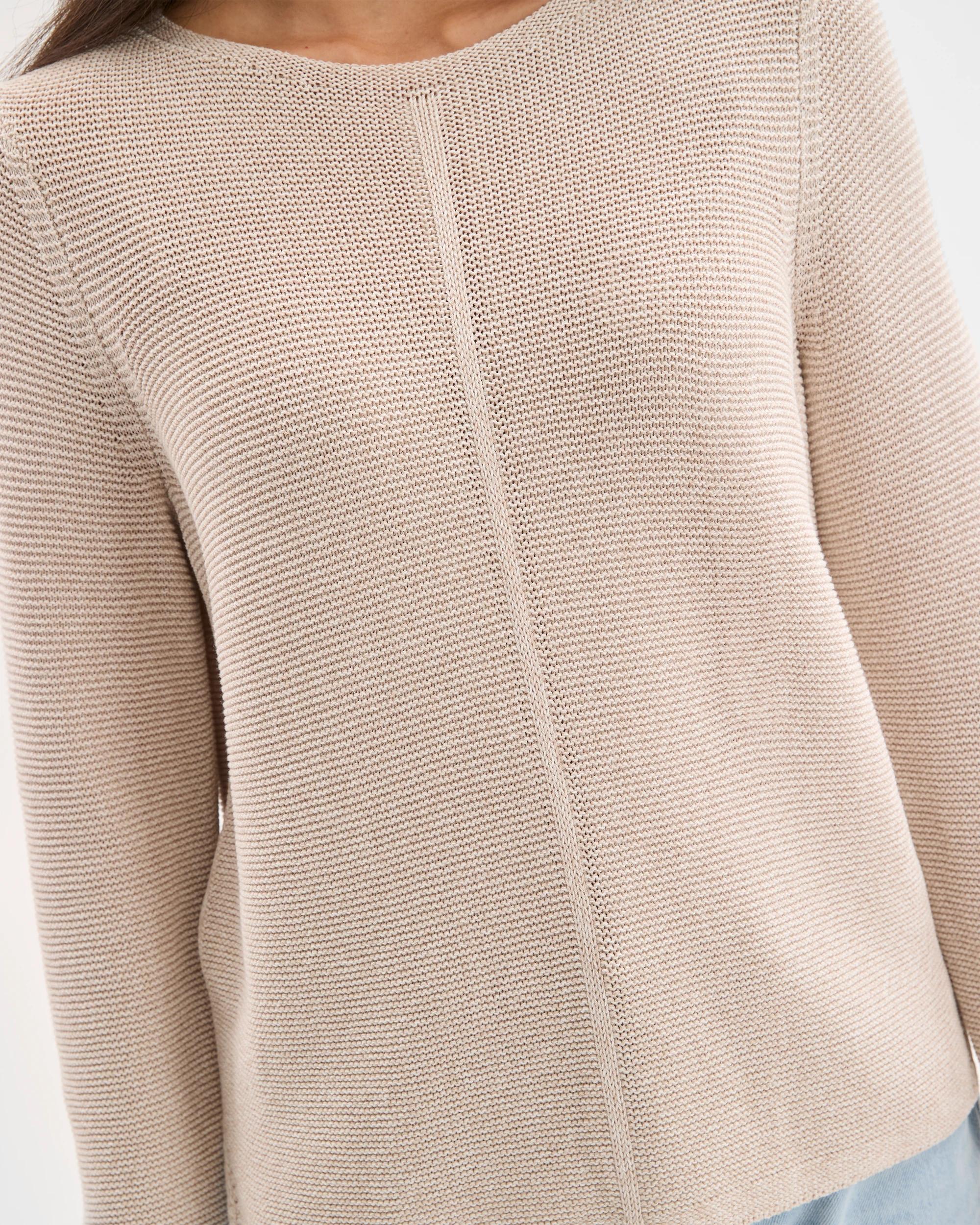 3 Target Woman Australian Cotton Blend Ottoman Twist Jumper PEBBLE TWIST, 3 of 5