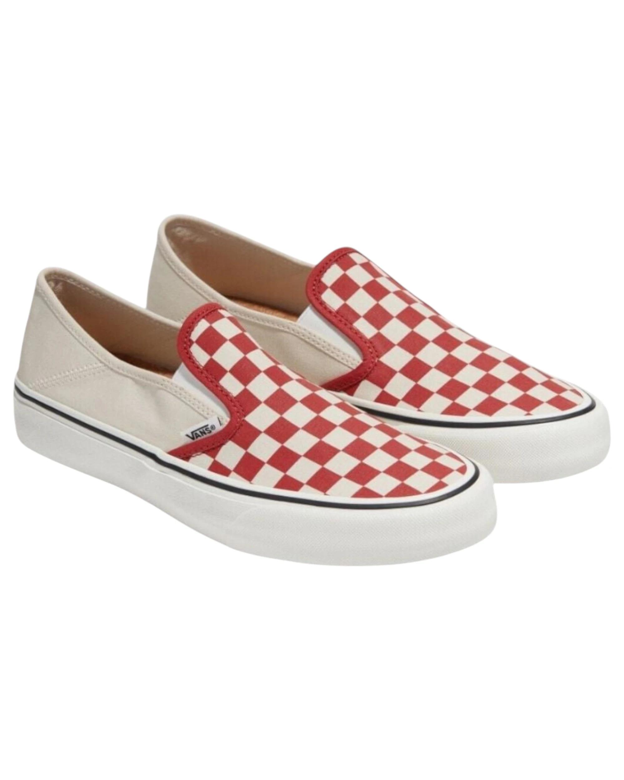 1 Vans Mens Slip-On VR3 SF Checkerboard Red Shoes CHECKERBOARD RED, 1 of 3