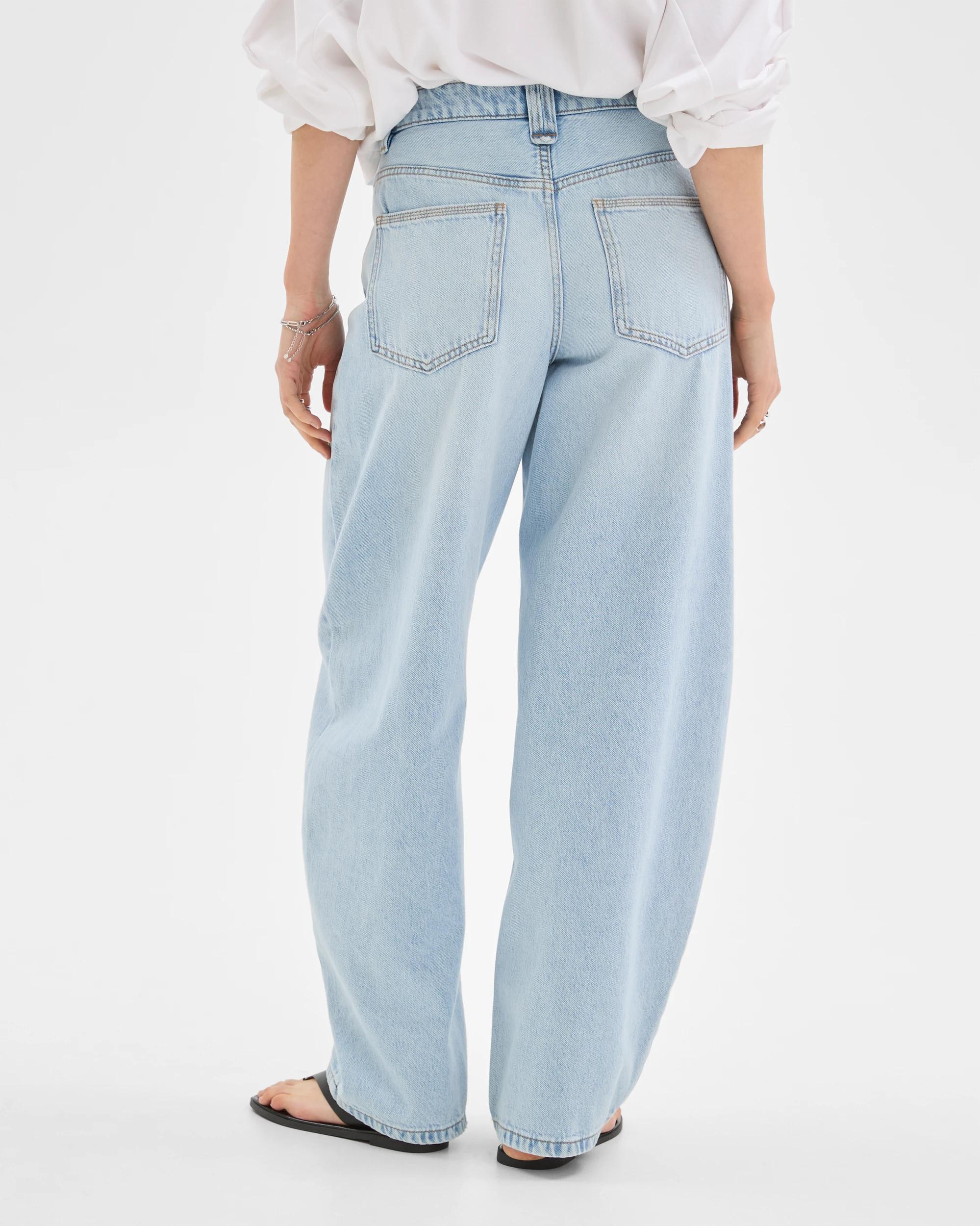 7 Lily Loves Australian Cotton Blend Bow Leg Denim Jeans PRATO BLUE, 7 of 7