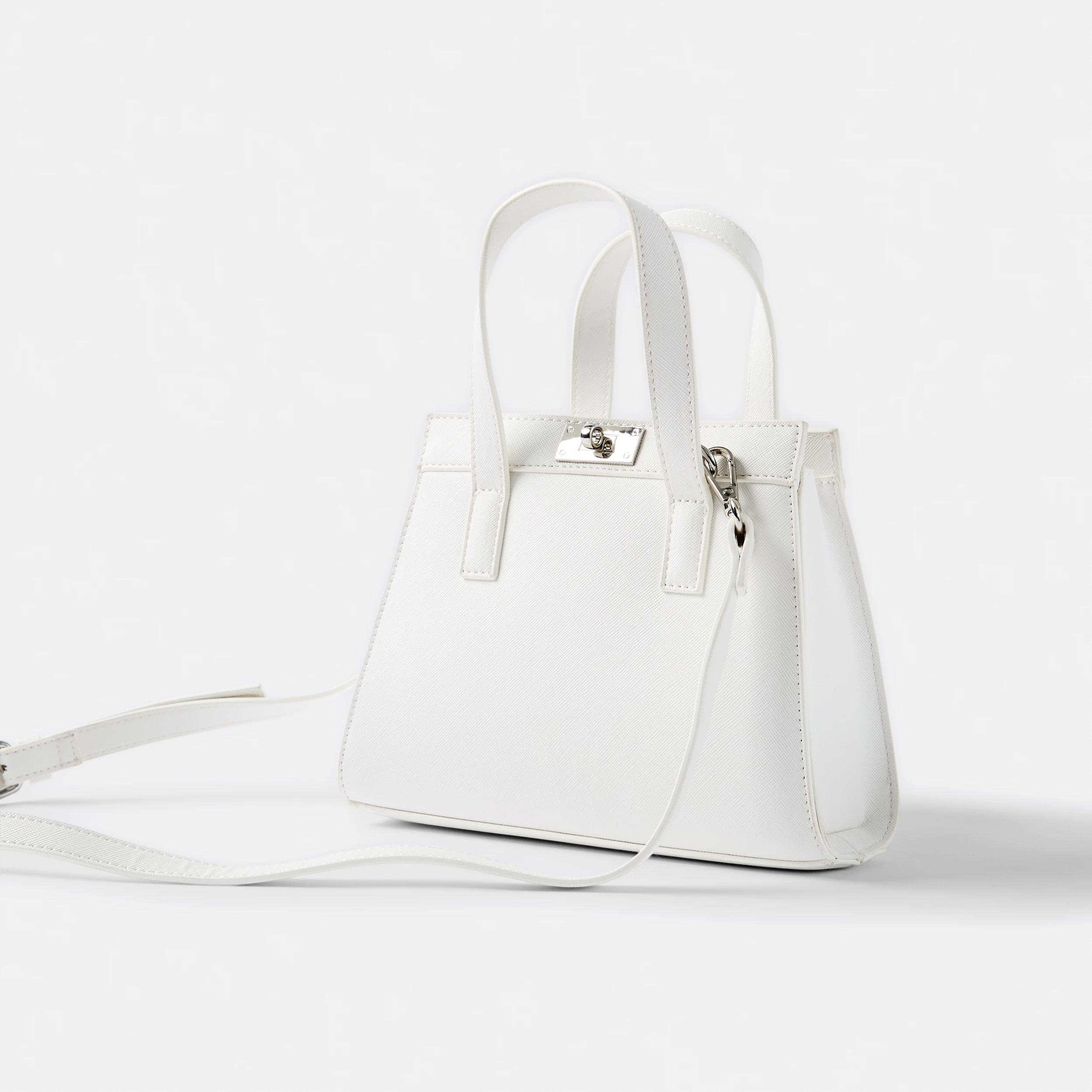 3 Top Handle Crossbody Bag White, 3 of 6