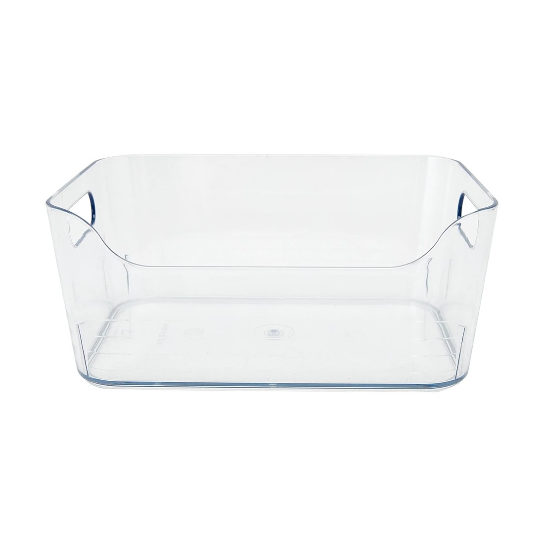 3 Small Cut Out Edge Storage Tub - Clear, 3 of 7