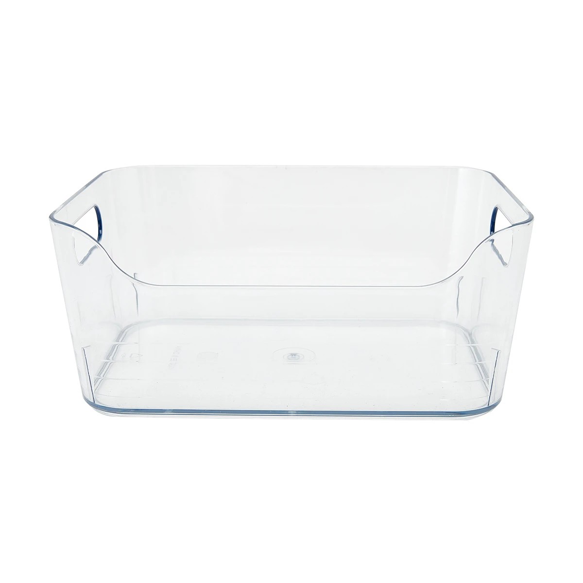 3 Small Cut Out Edge Storage Tub - Clear, 3 of 7