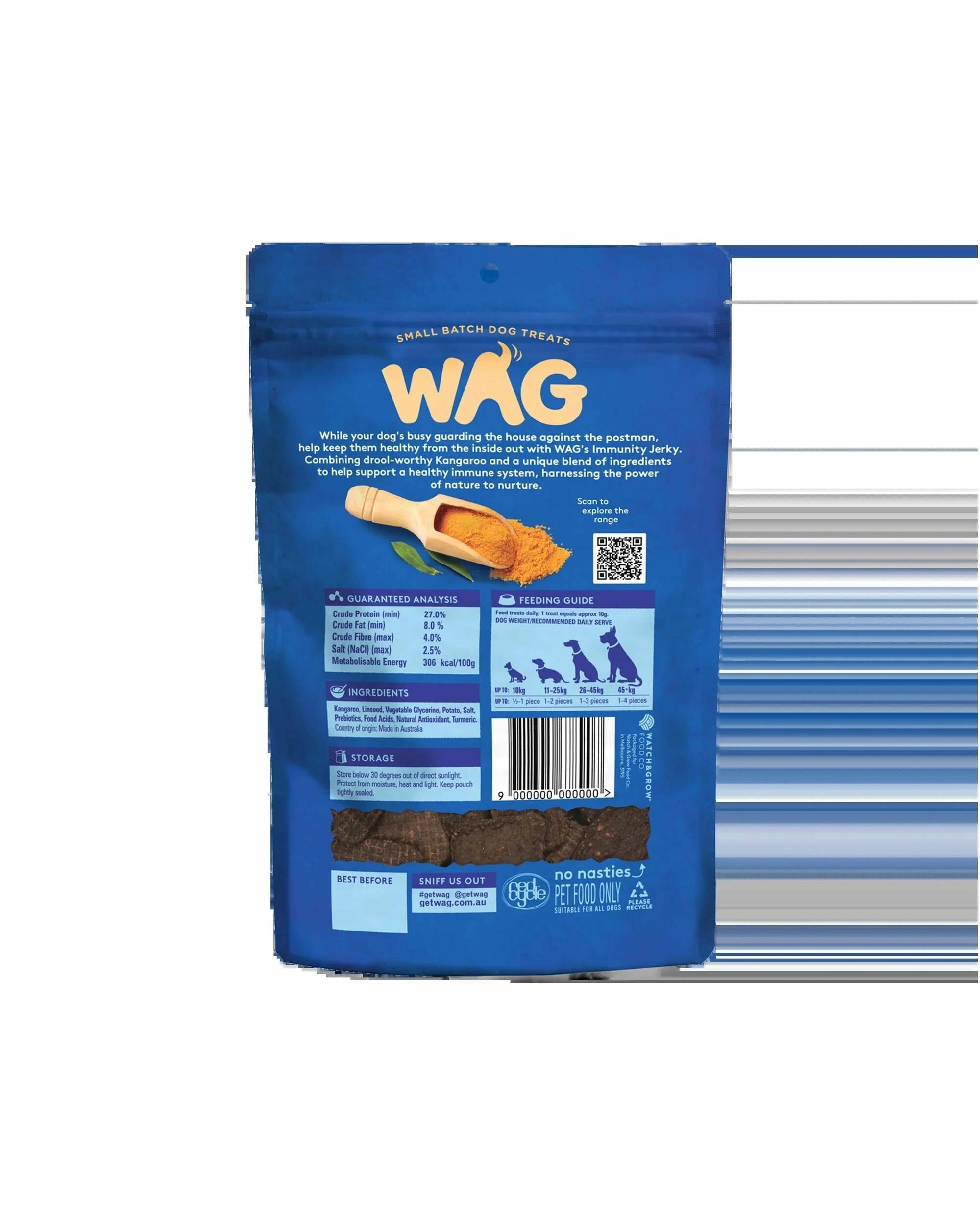2 WAG 10 Pack Kangaroo Jerky Immunity Treats, 2 of 2