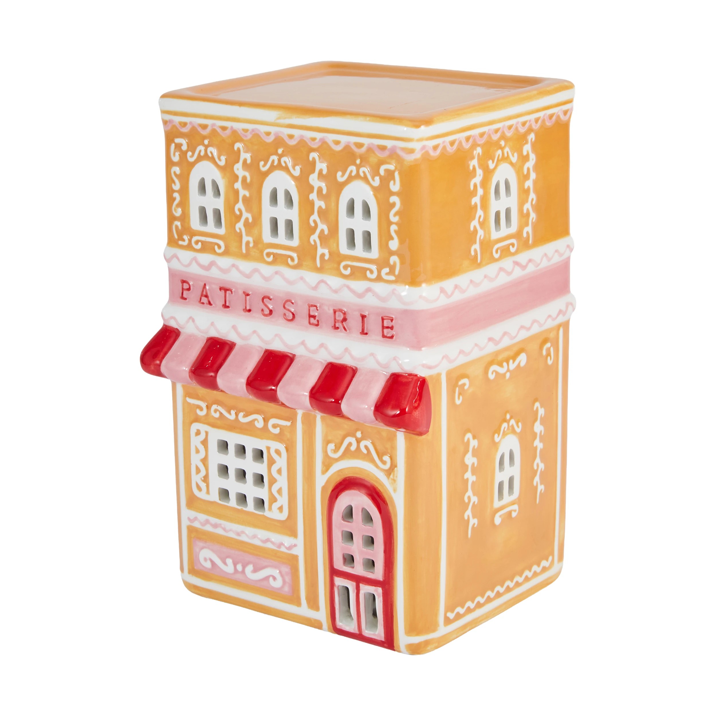 3 Light Up Ceramic Gingerbread Patisserie, 3 of 6