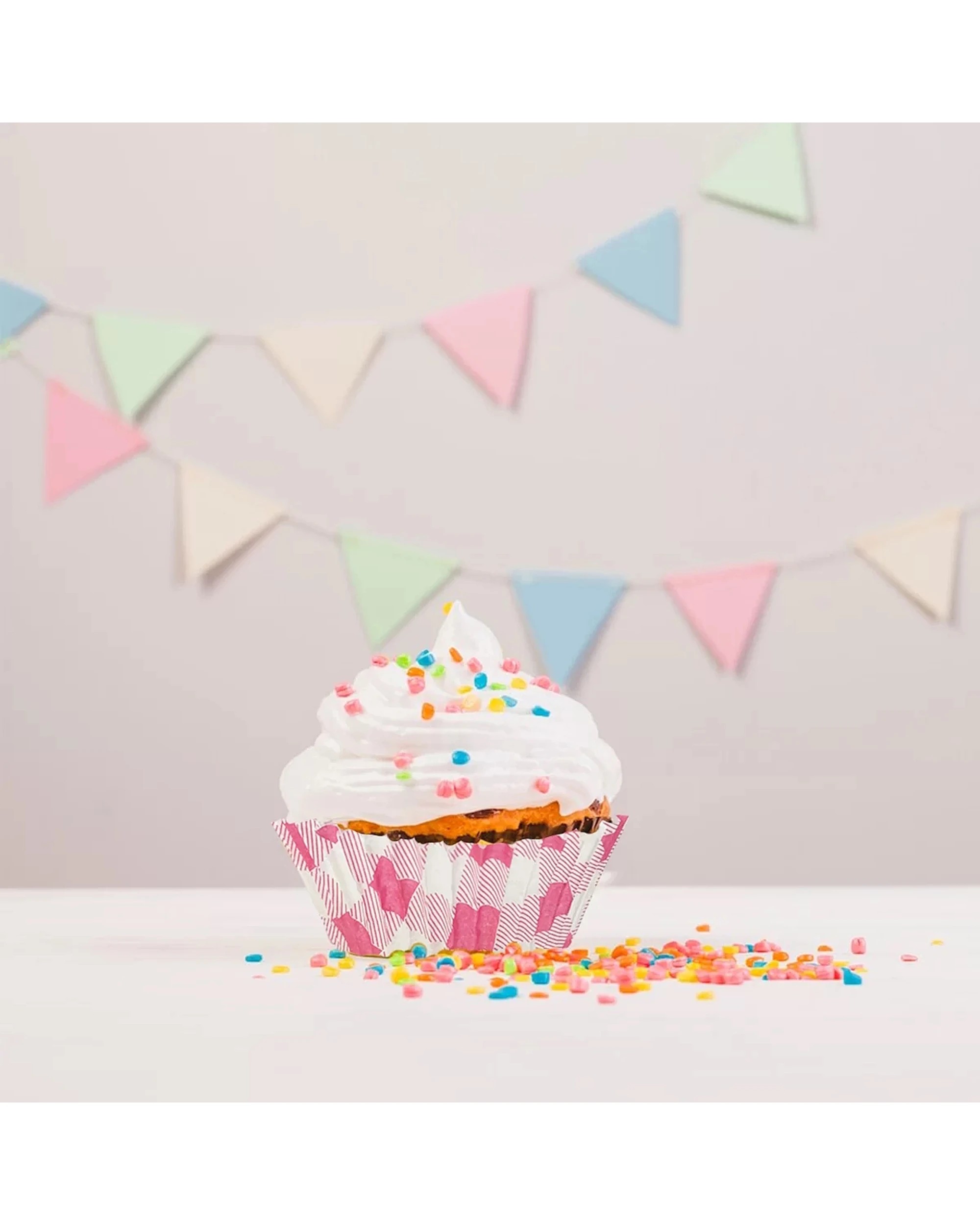 1 Party Maker 25pcs Gingham Cupcake Cup Event Supplies - Pink, 1 of 3