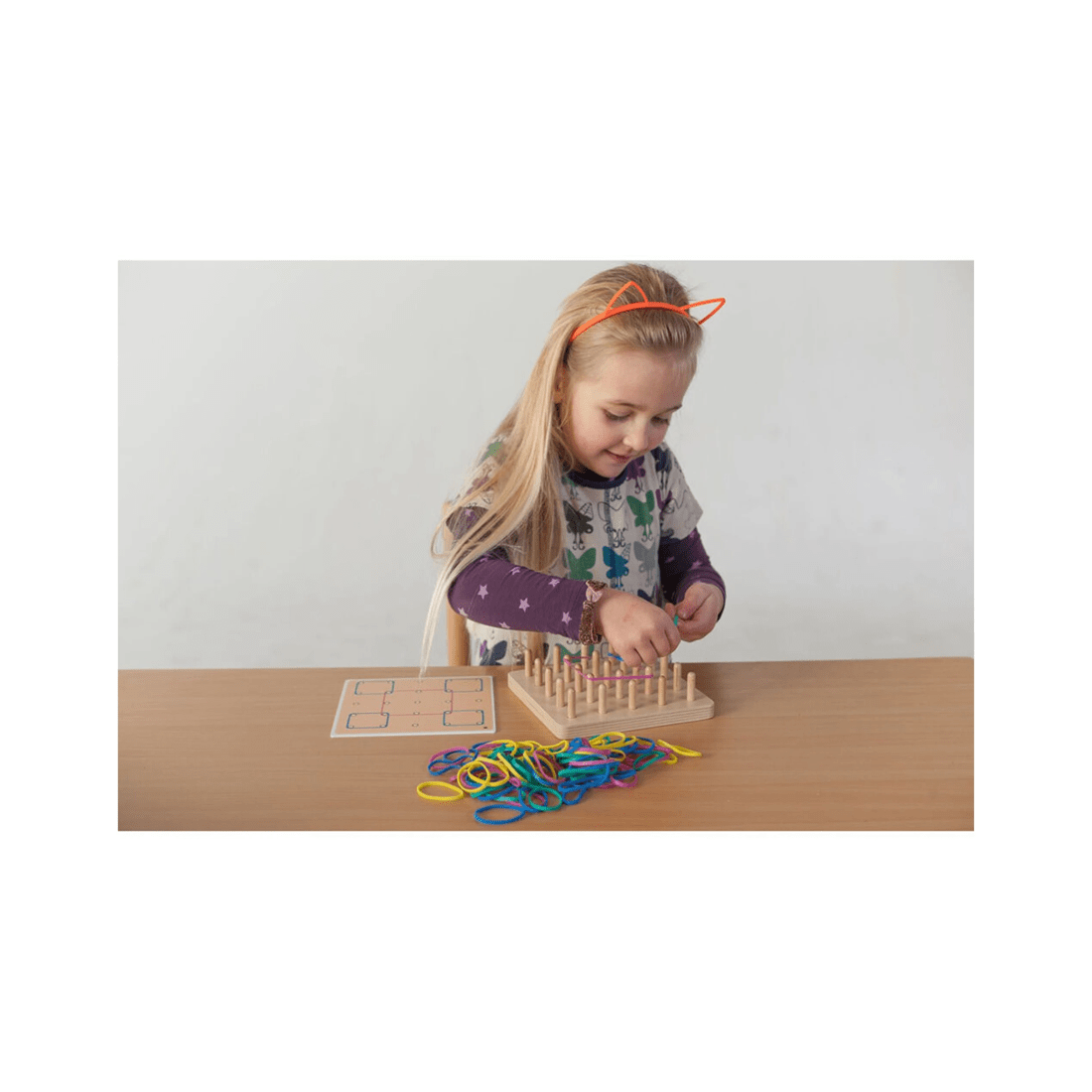 3 EDUCO Geoboard Toy 30pc Educational Toy Geometry Set Maths Learning Toy - Multi, 3 of 3