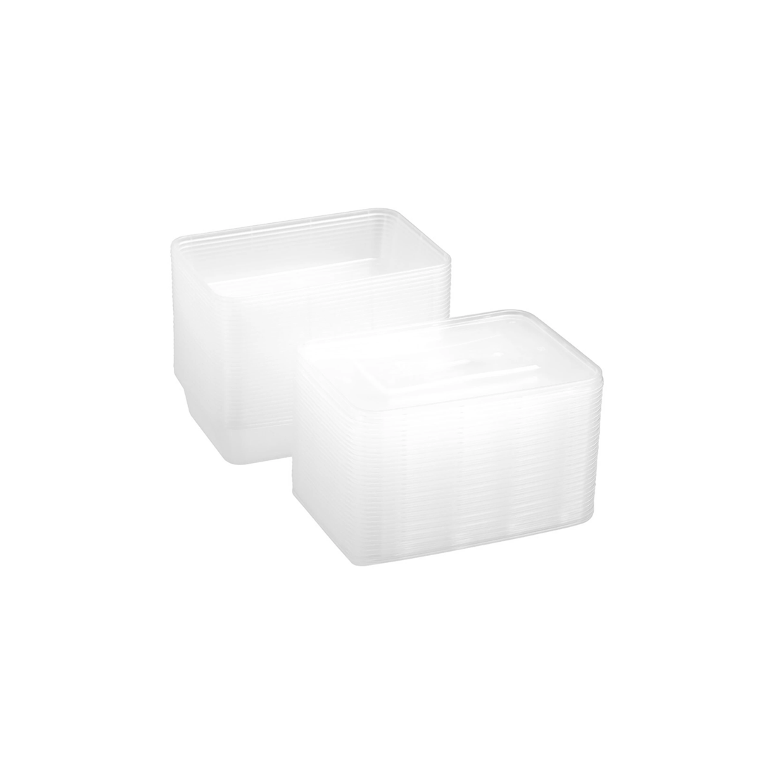 3 30pk Lemon & Lime Reusable 500ml Rectangle Food Container/storage W/ Lid Clear
 - Clear, 3 of 5