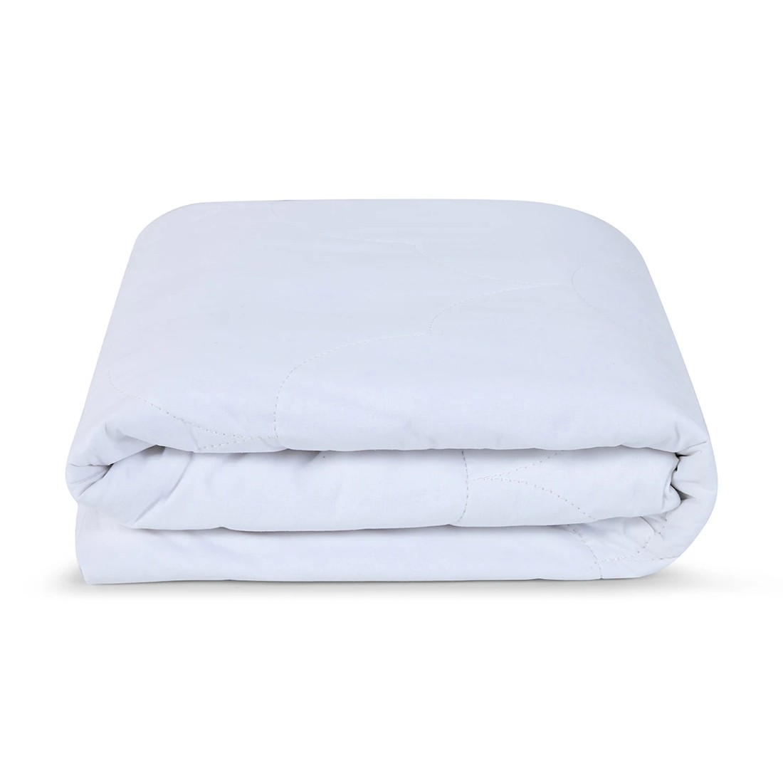 2 Cotton Filled Fitted Mattress Protector - Single Bed, White, 2 of 4