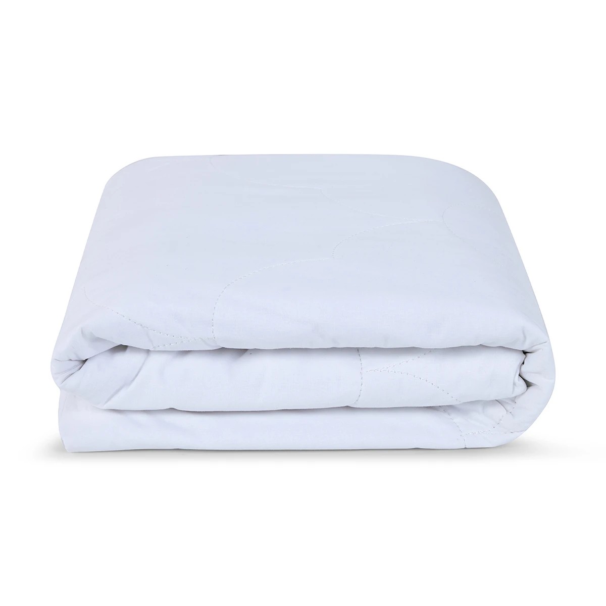 2 Cotton Filled Fitted Mattress Protector - Single Bed, White, 2 of 4