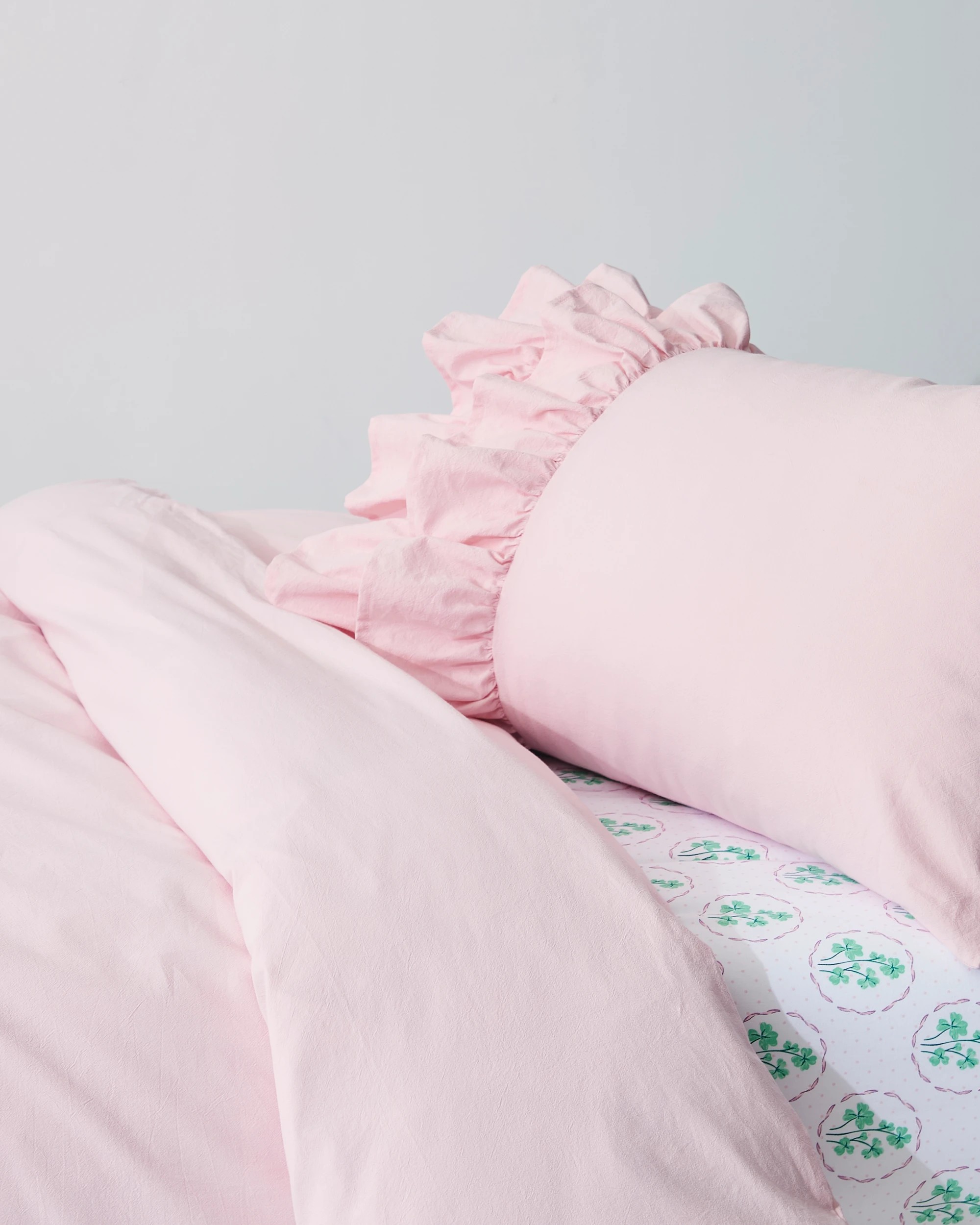 4 Target Chloe Ruffle Stonewash Cotton Quilt Cover Set - Single Bed - Pink, 4 of 10
