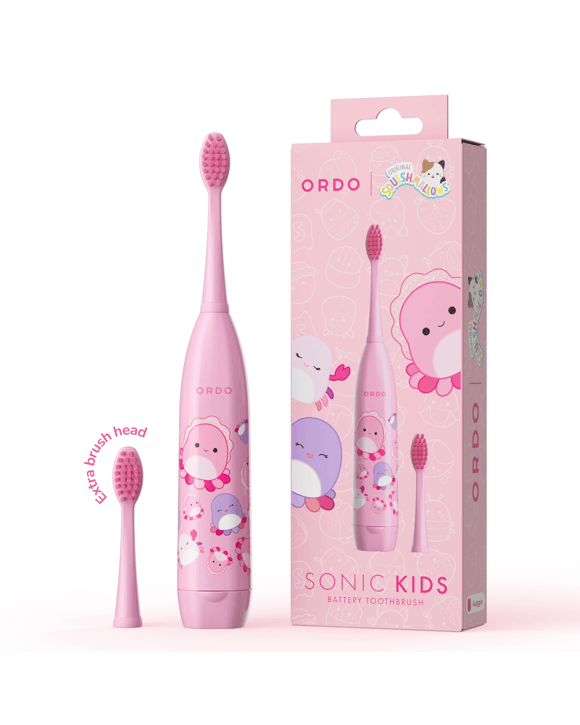 Original Squishmallows Ordo Sonic Kids Battery Toothbrush - Auggie