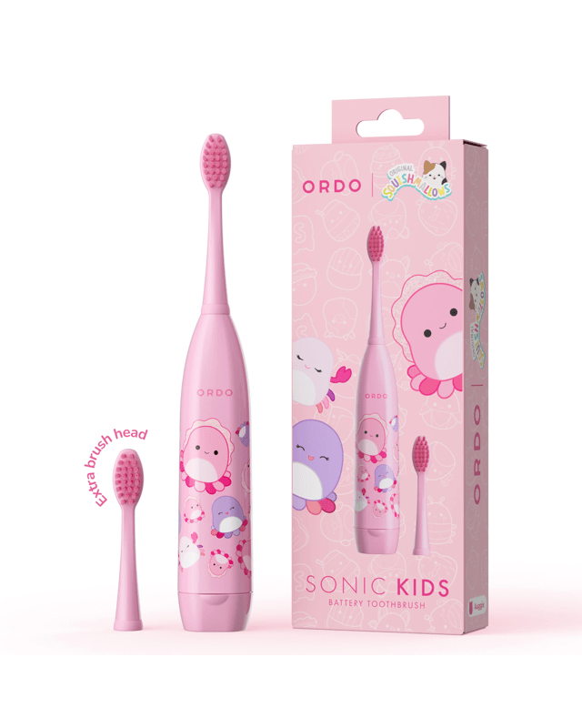 Original Squishmallows Ordo Sonic Kids Battery Toothbrush - Au